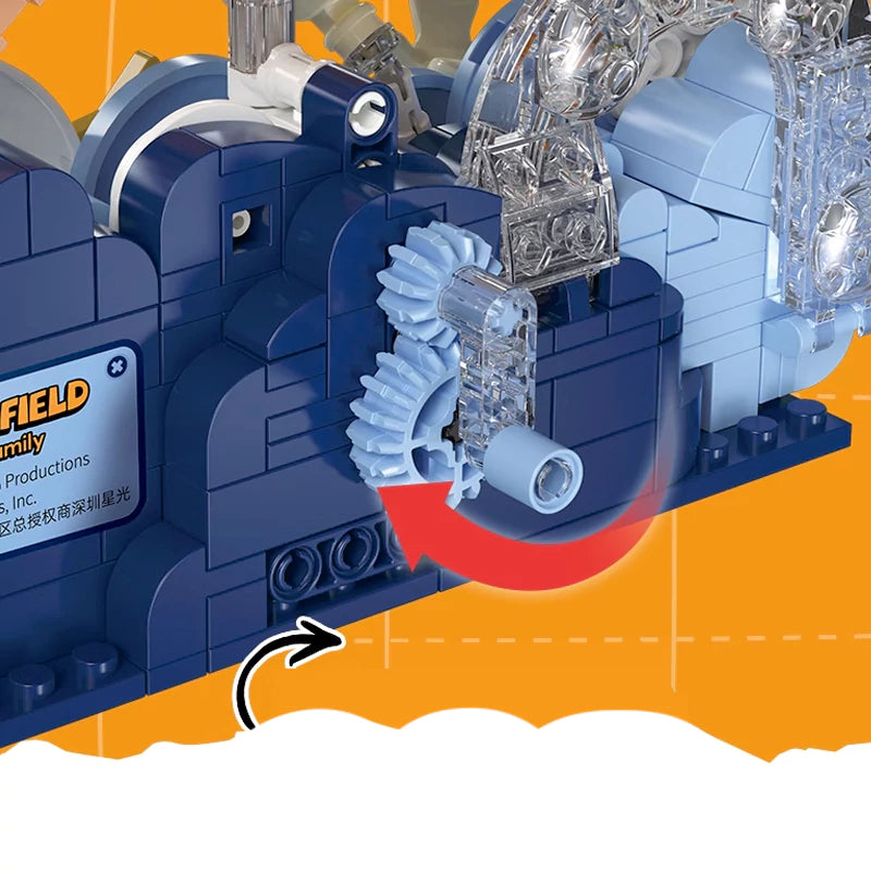 Feimibox S44074 Garfield Travel Round The World FANCY Hot Air Balloon Movie