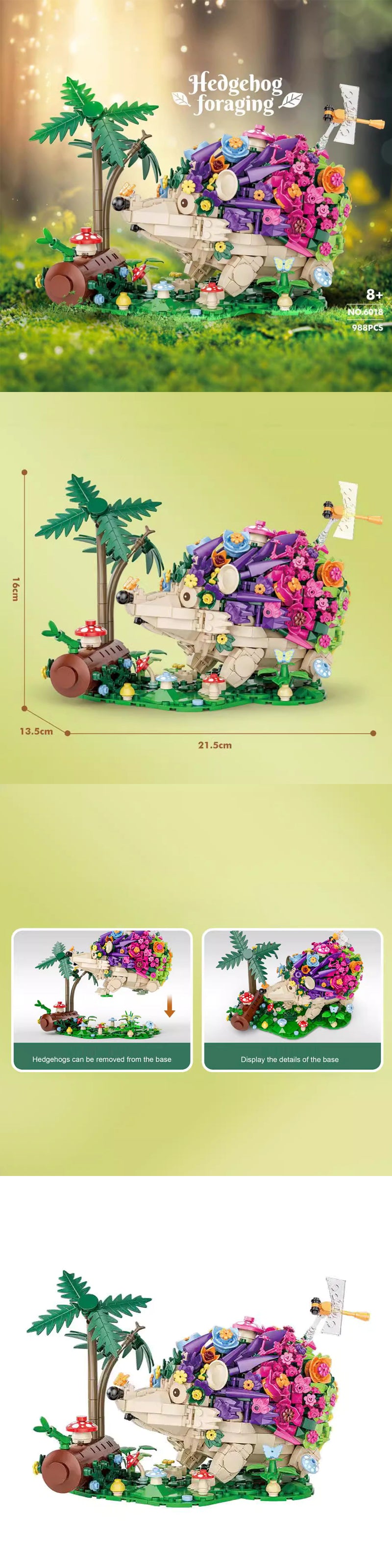 DK 6018 Hedgehogs Foraging For Food Creator Expert