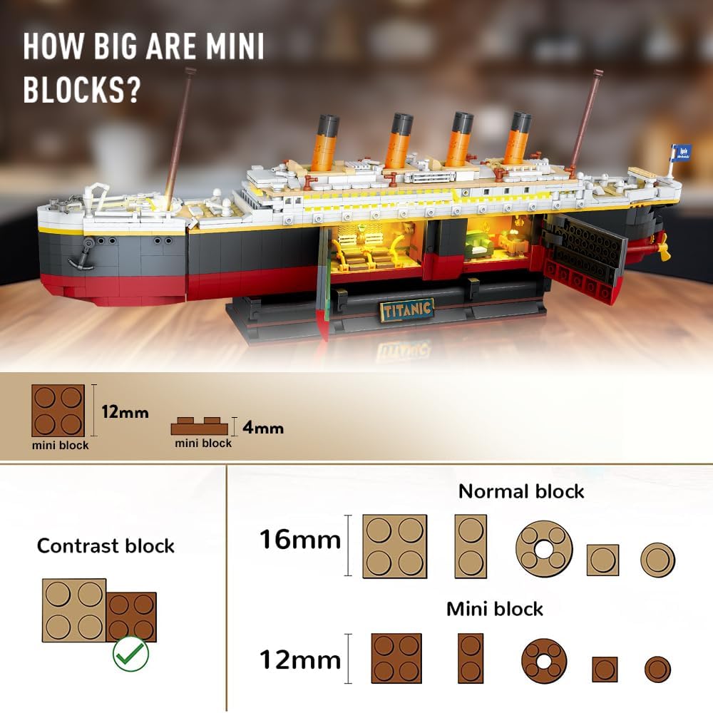 INSOON Titanic Building Set with LED Light 6108