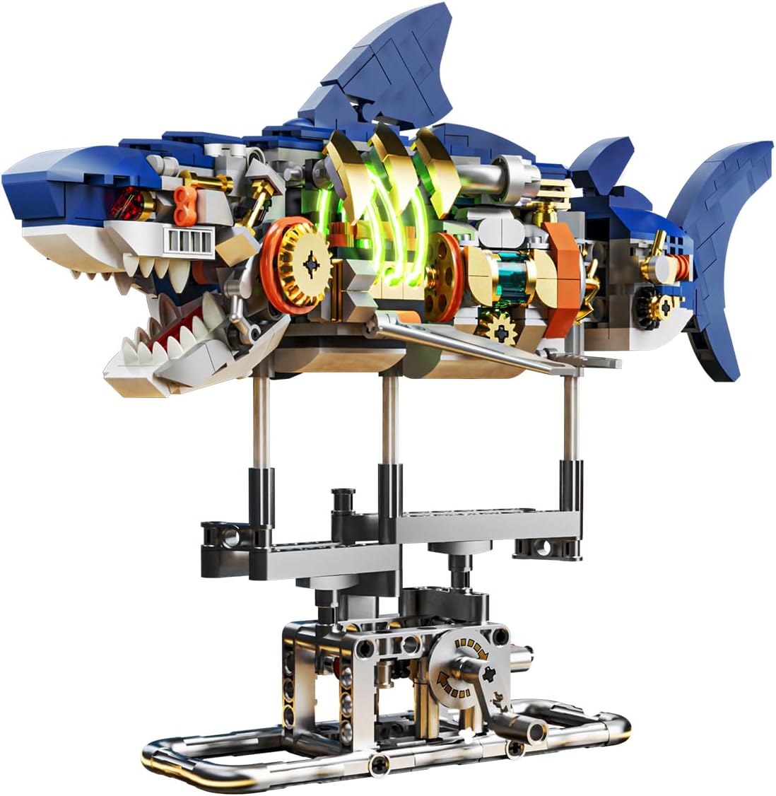 INSOON Mechanical Shark Building Set with LED Light 13054