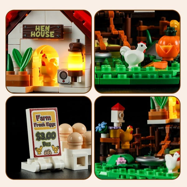 FunWhole F9034 Mini Chicken Coop Creator Expert