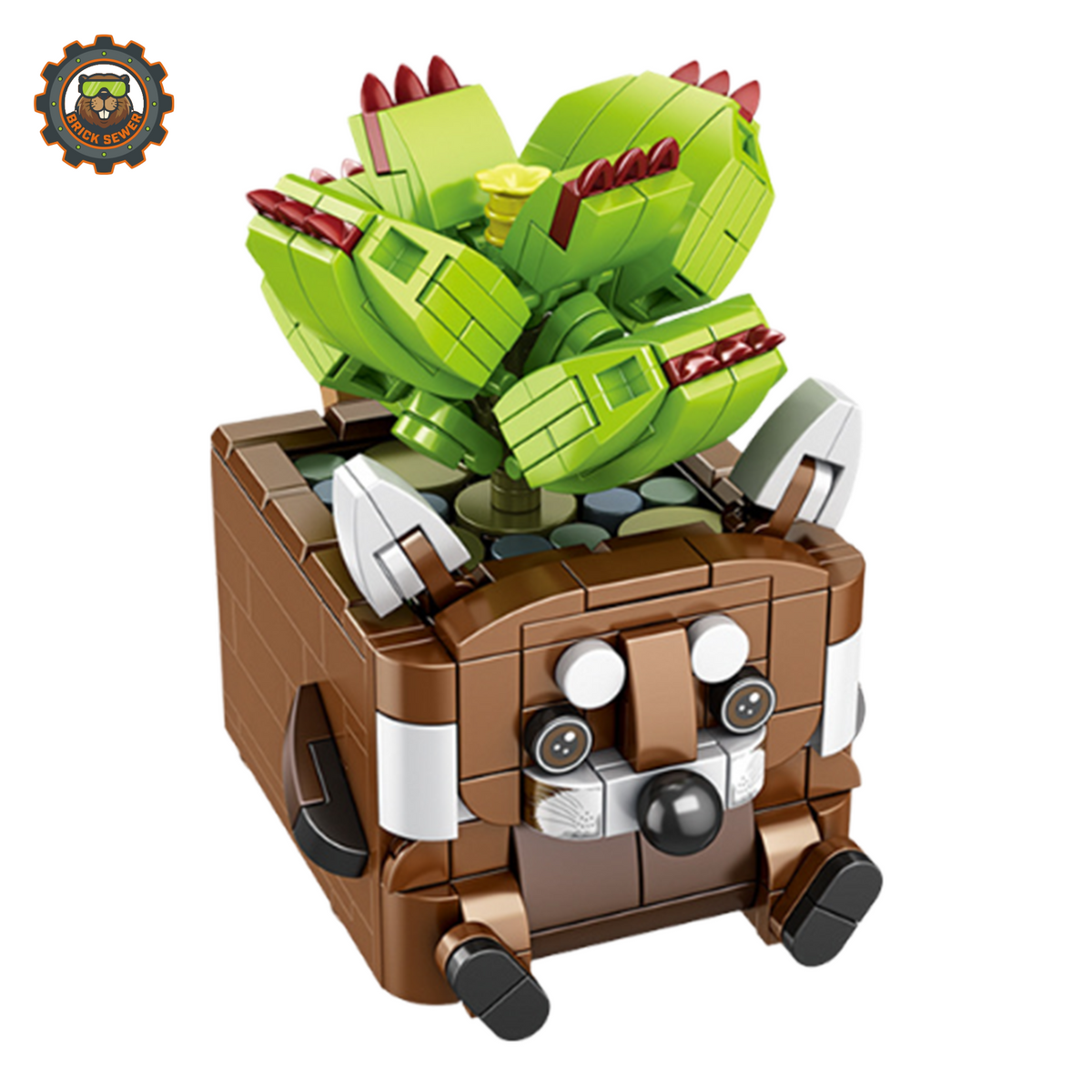 Inbrixx Raccoon Venus Flytrap Building Block Set 655011