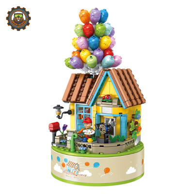 Panlos Balloon Adventure House Music Box Building Set 656014PLS