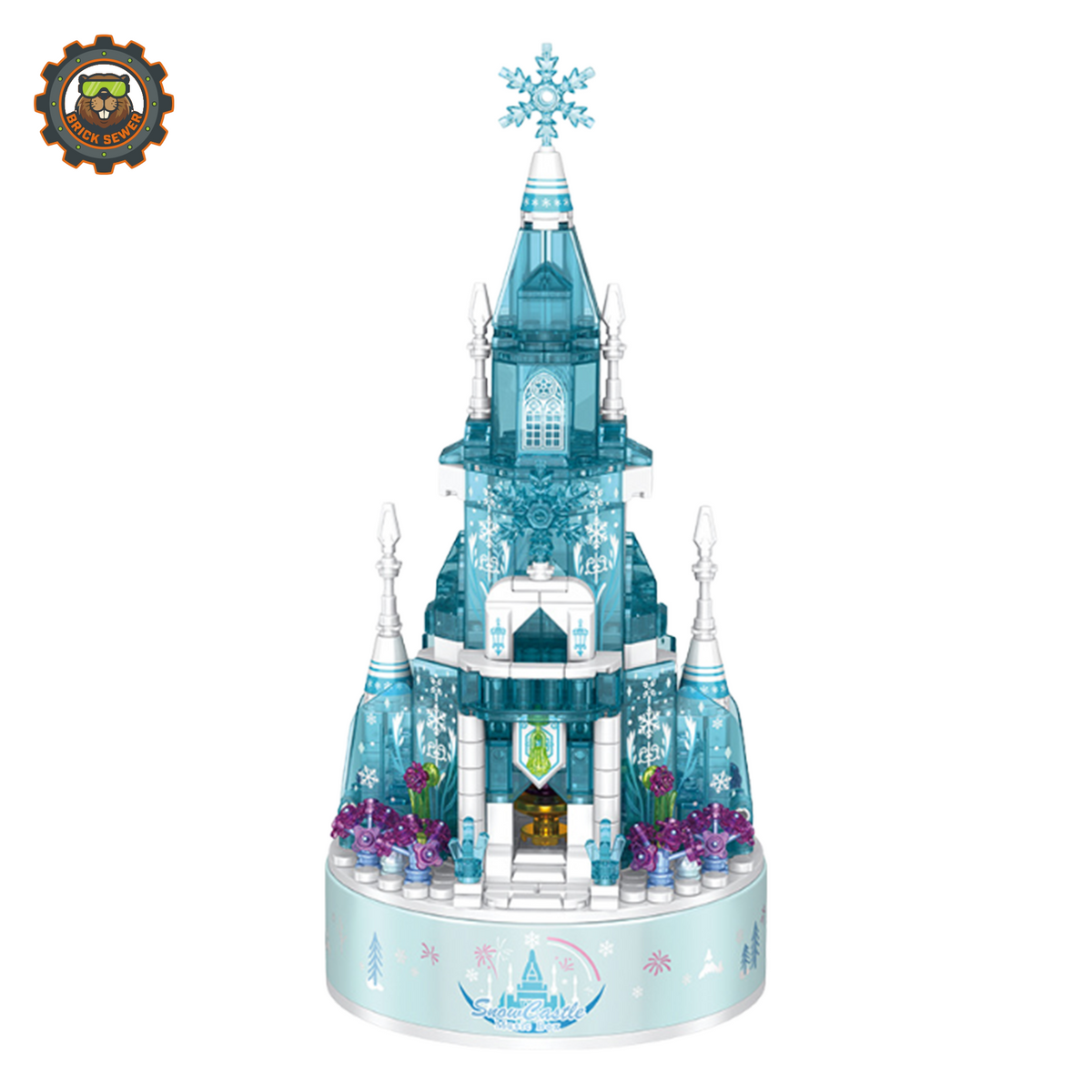 Panlos Snow Castle Music Box Building Set 656016PLS