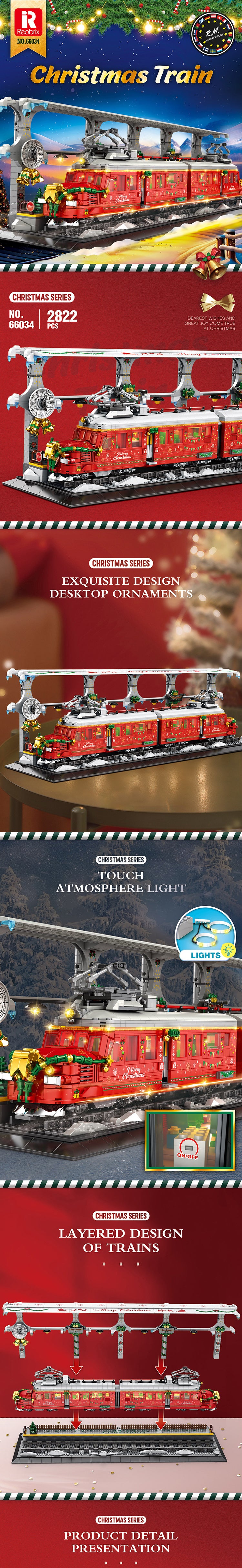 Reobrix 66034 Christmas Train