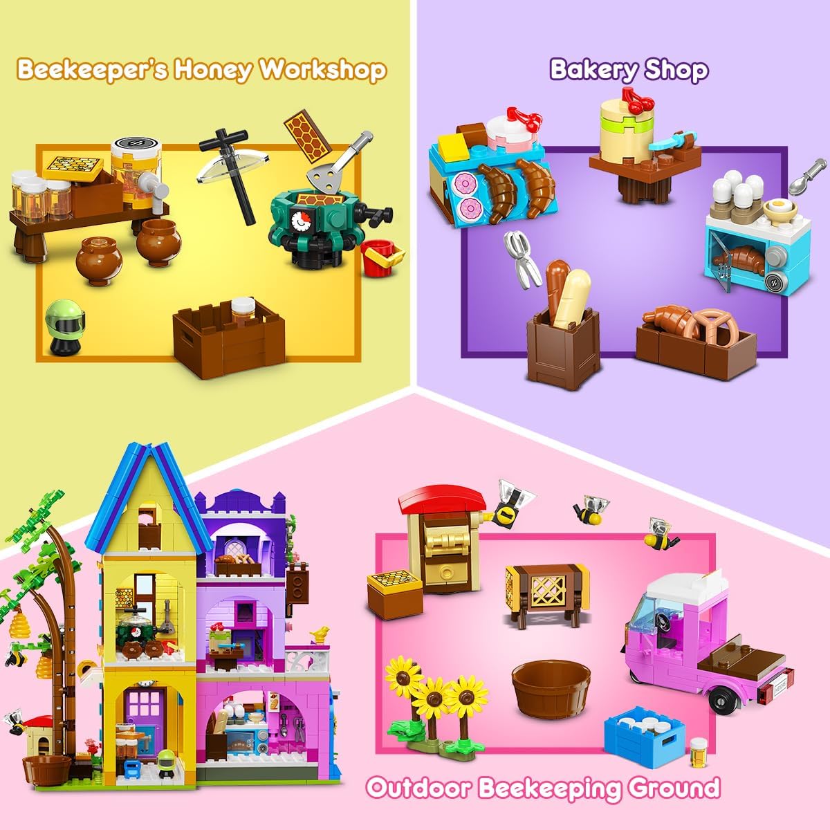 INSOON Girls Friends Baking House Building Toy HG1095