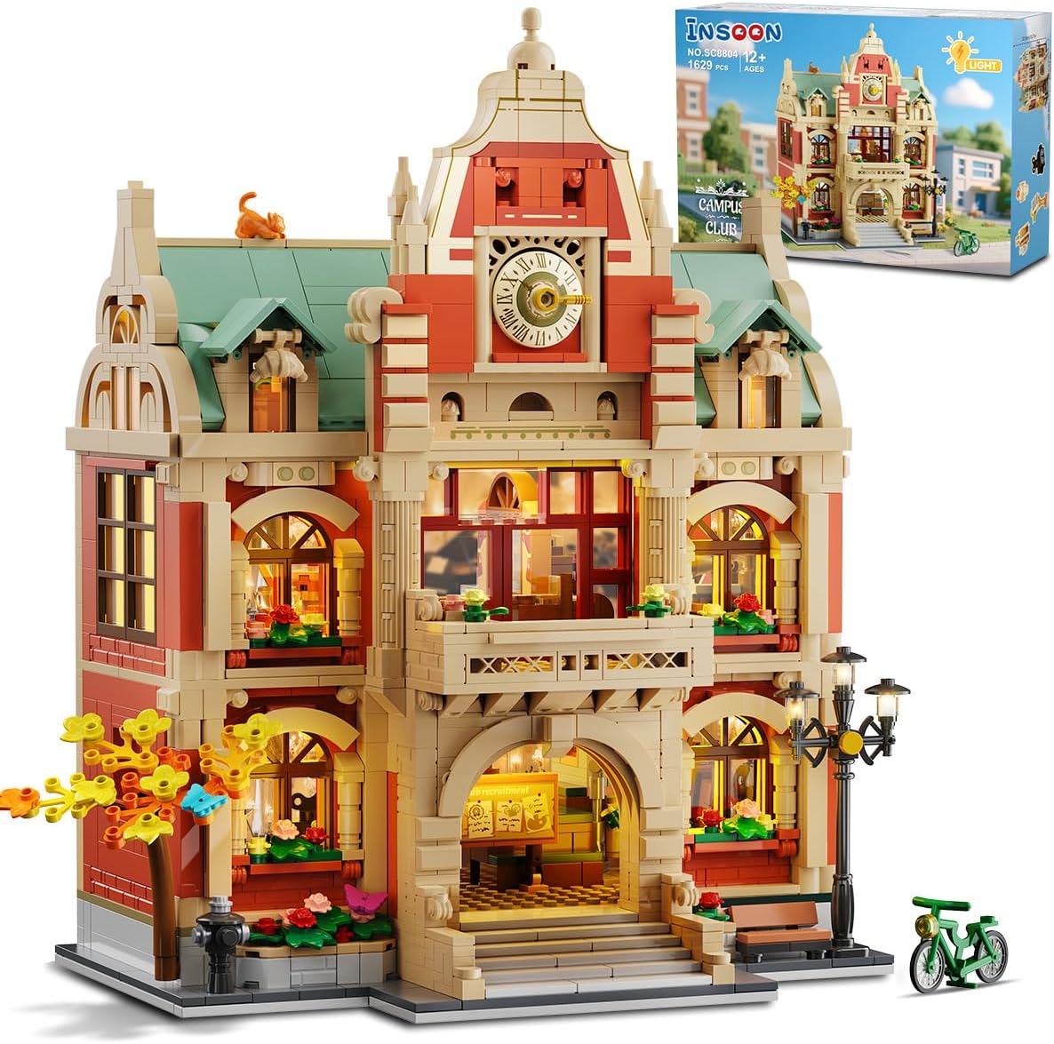 INSOON University Club House Building Set with Light SC8804