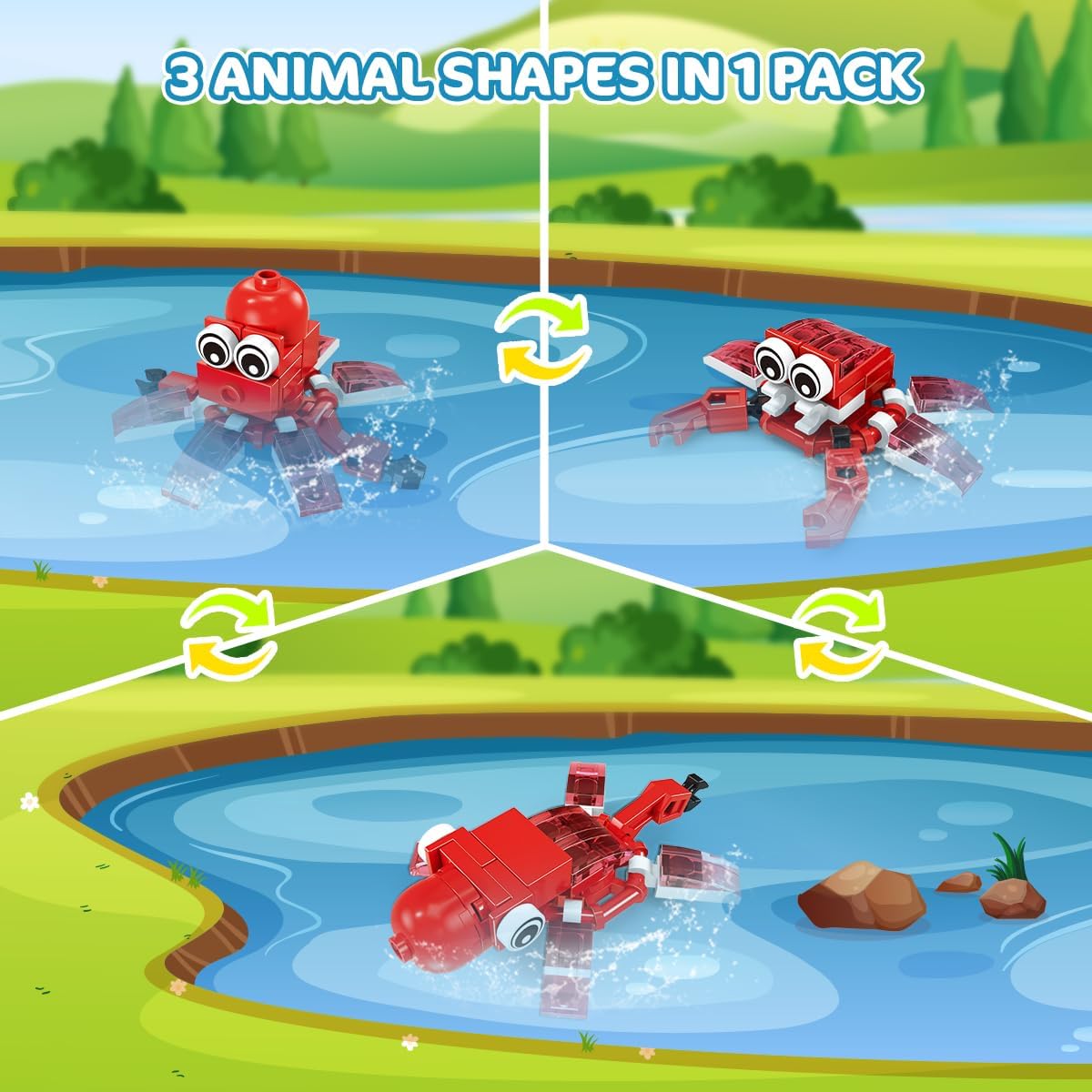 INSOON 30 Pack Animal Party Favors Mini Building Sets SX52098