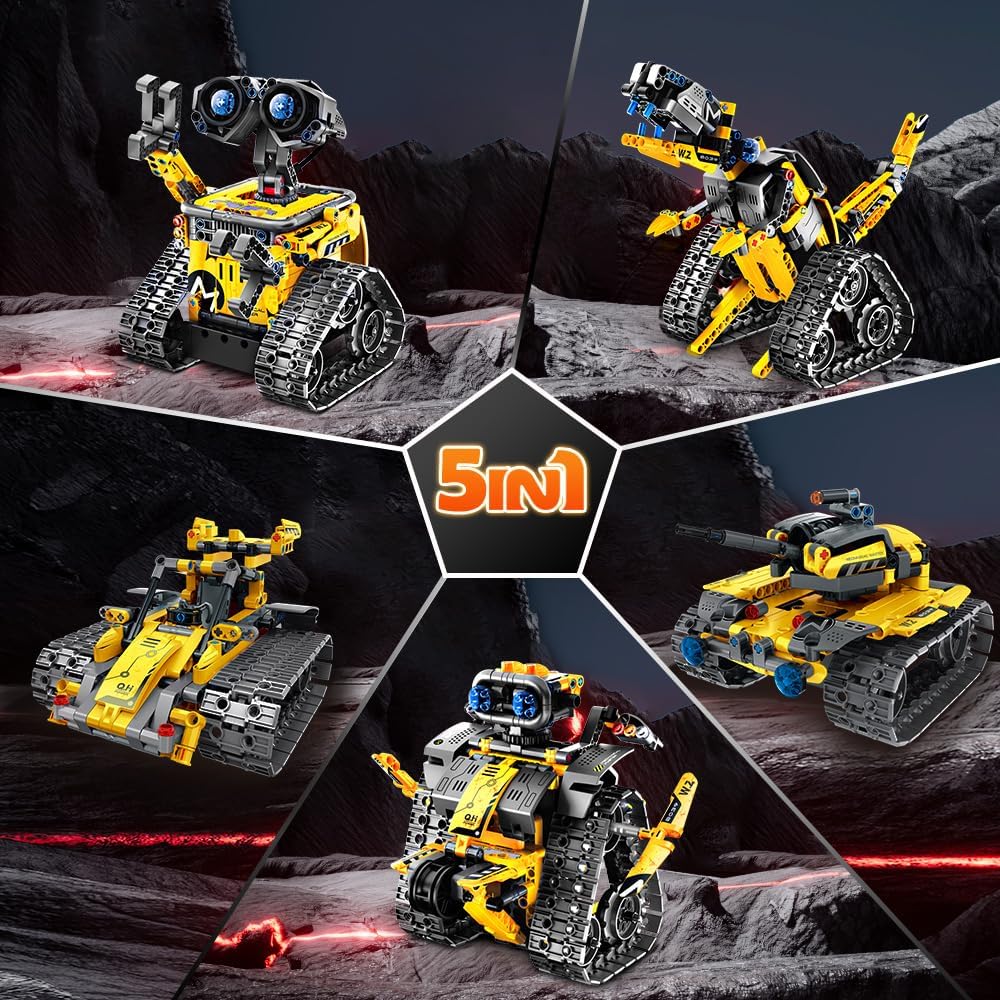 INSOON 5-in-1 App & Remote Control Robot Building Set (520 PCS) 8039-A