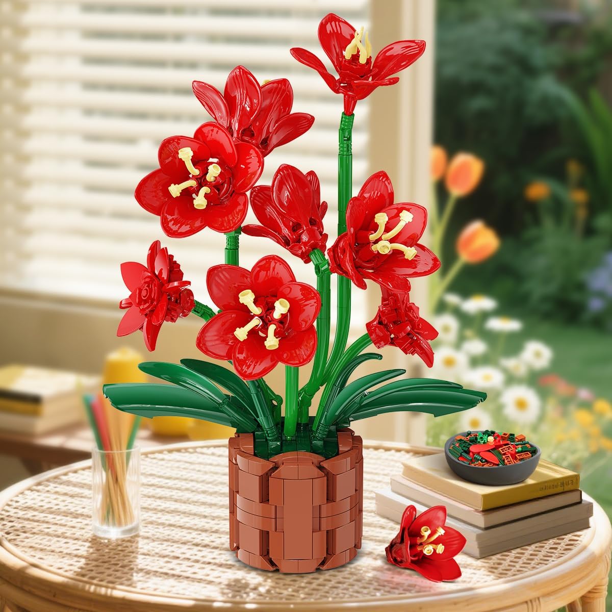 INSOON Amaryllis Flowers Bonsai Building Set SC8807