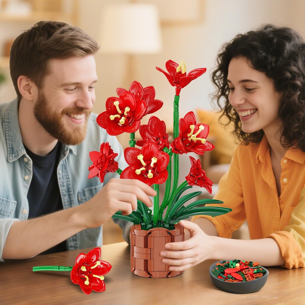 INSOON Amaryllis Flowers Bonsai Building Set SC8807