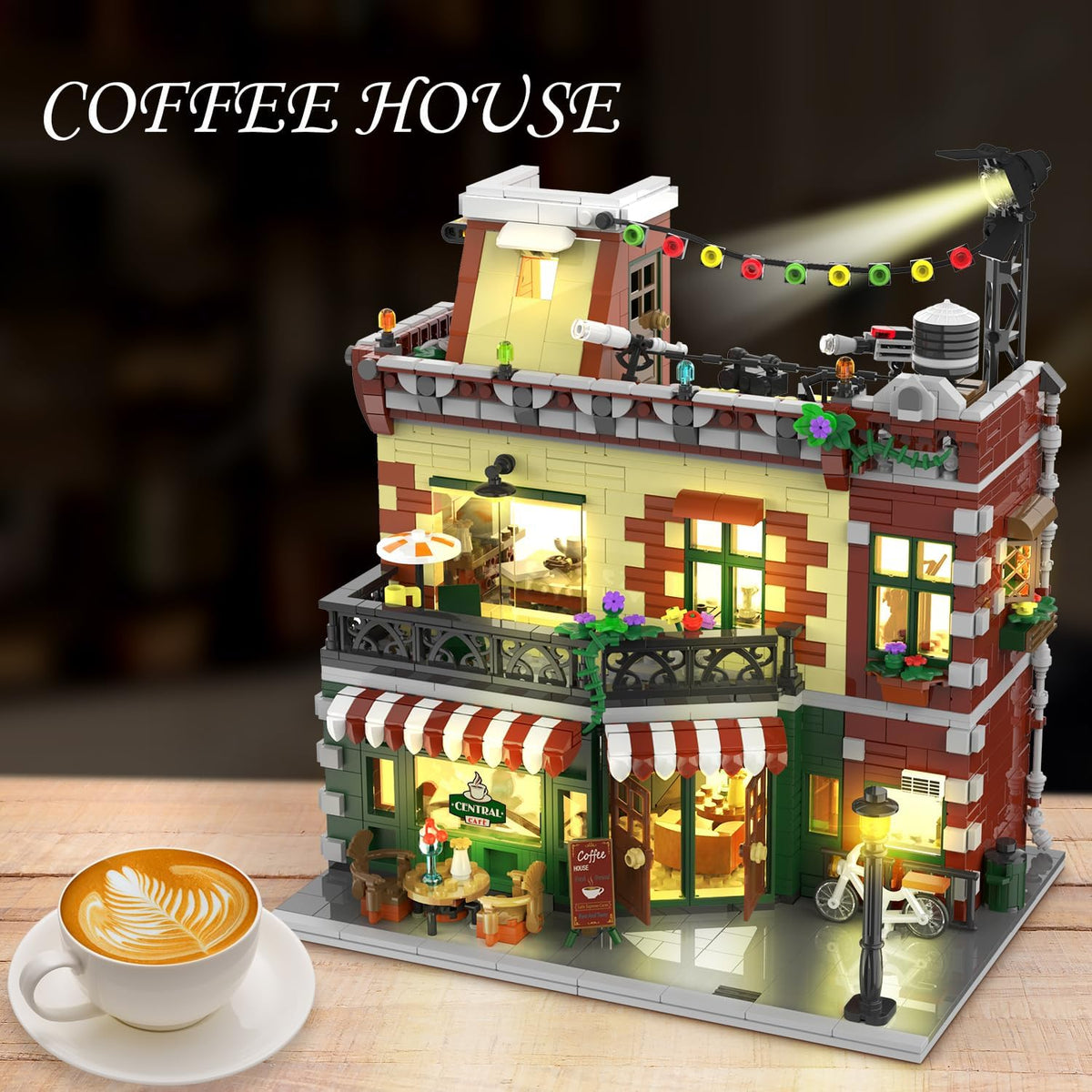INSOON Coffee House Building Set with LED Light 20117