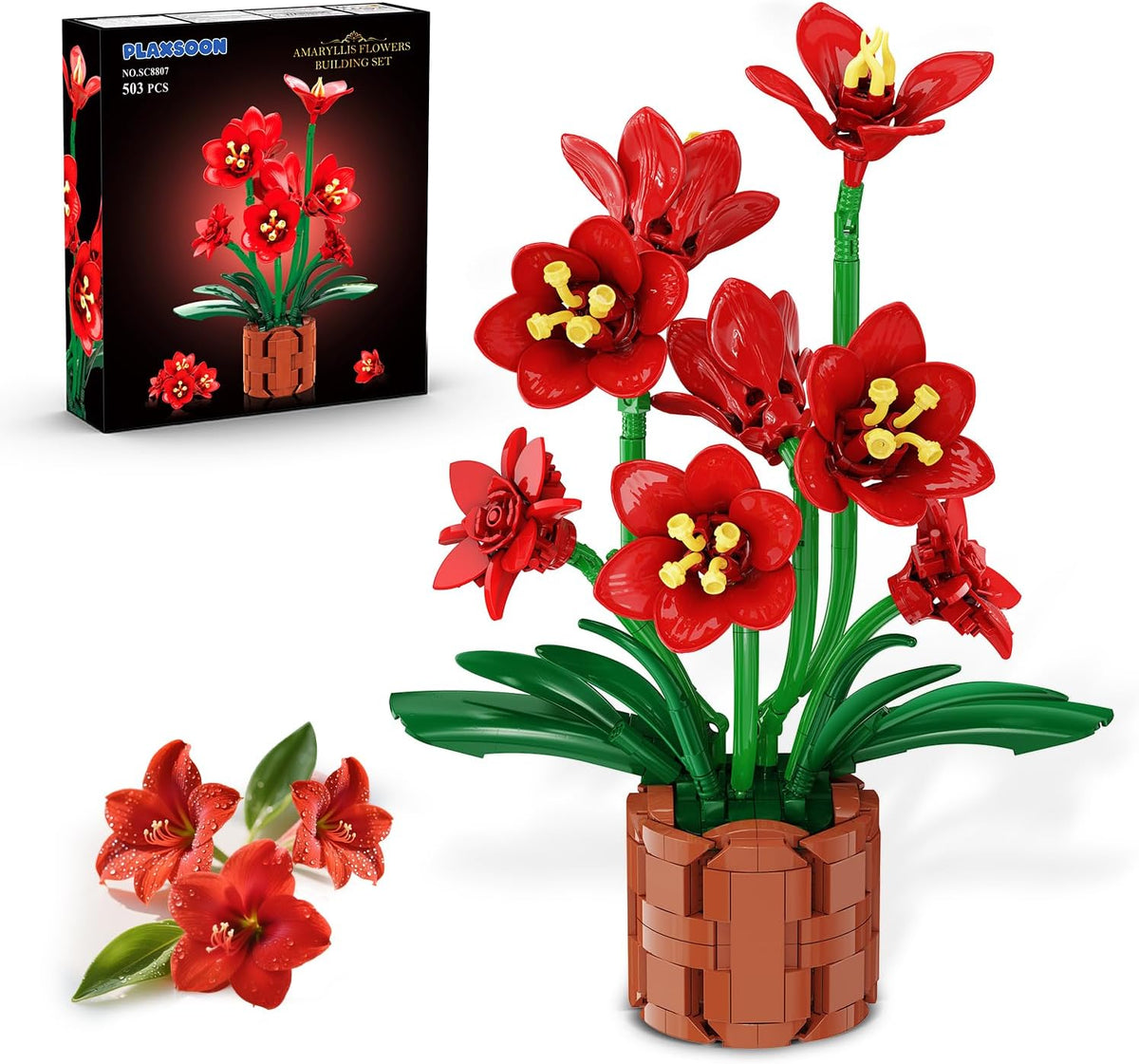 INSOON Amaryllis Flowers Bonsai Building Set SC8807