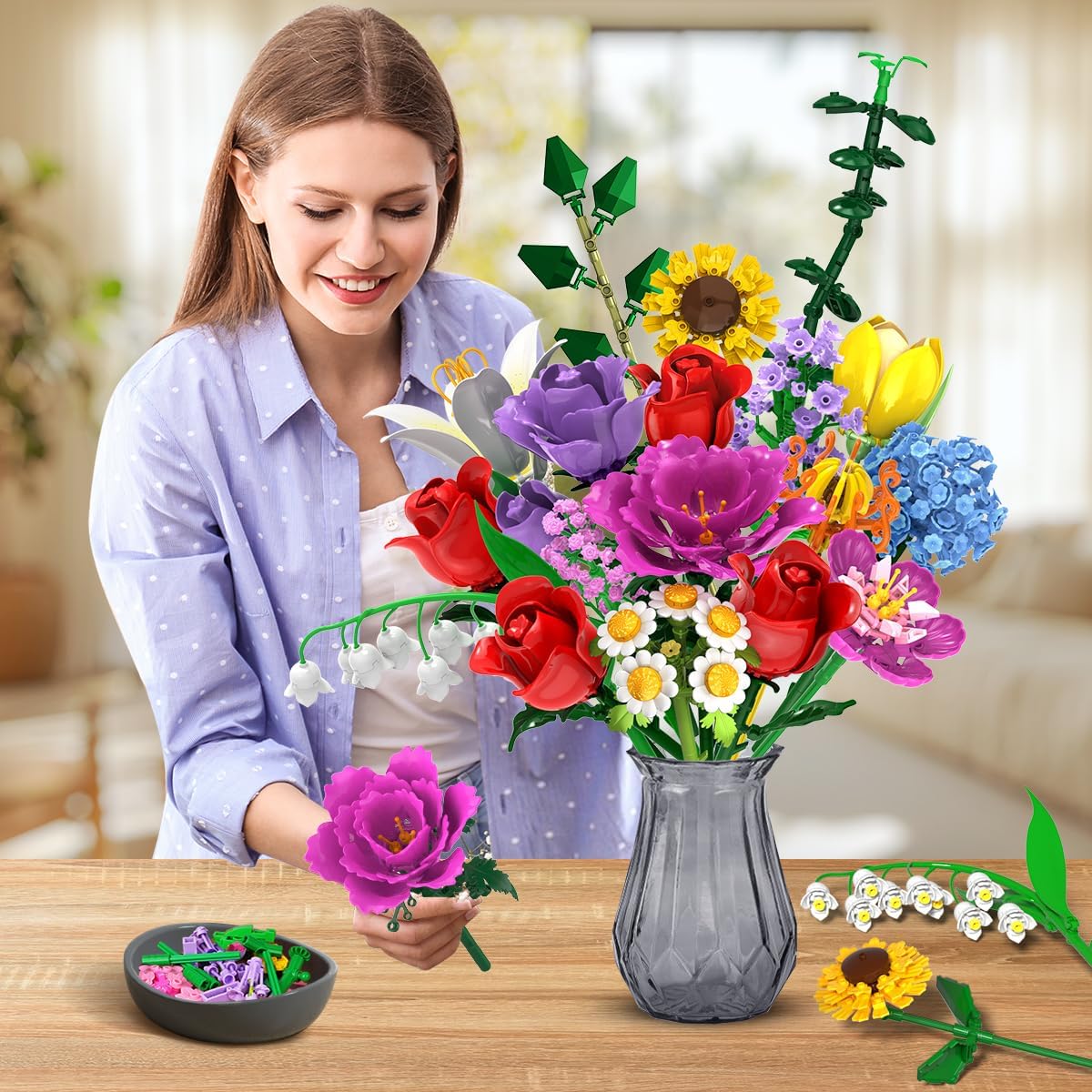 INSOON Flower Bouquet Building Set 685017