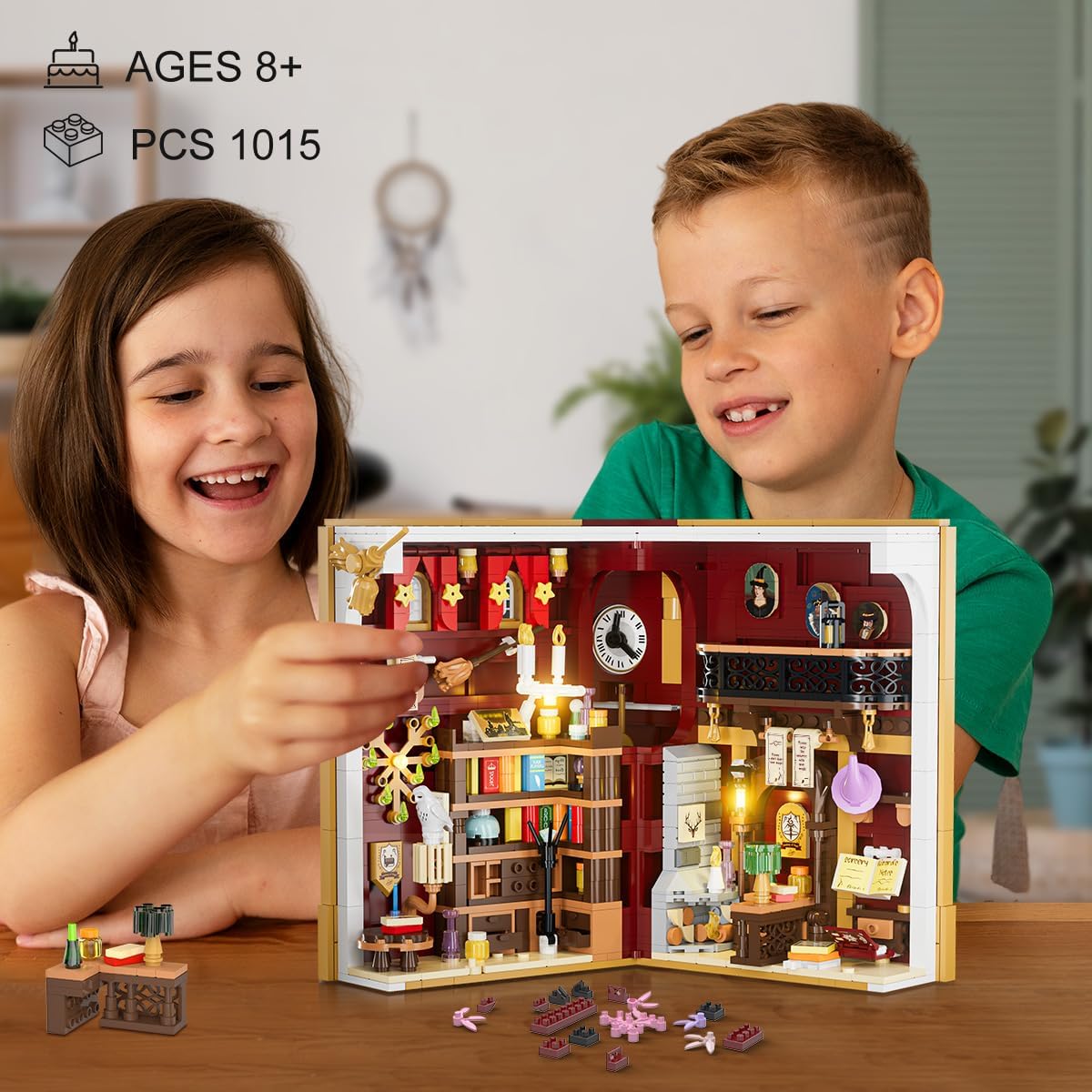 INSOON Magic Booknook Building Set with LED Light 3106