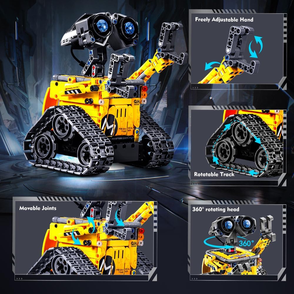 INSOON 5-in-1 App & Remote Control Robot Building Set (520 PCS) 8039-A