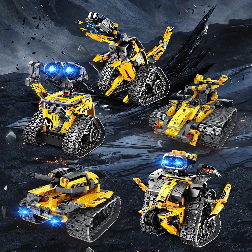 INSOON 5-in-1 App & Remote Control Robot Building Set (520 PCS) 8039-A