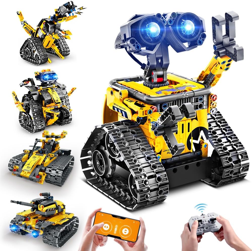INSOON 5-in-1 App & Remote Control Robot Building Set (520 PCS) 8039-A
