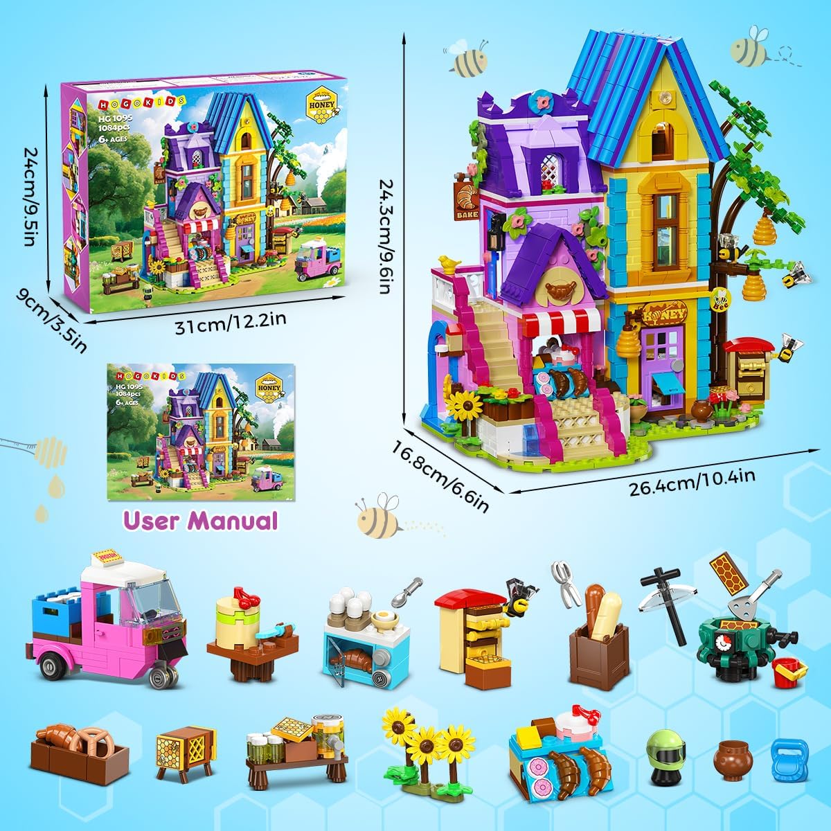 INSOON Girls Friends Baking House Building Toy HG1095