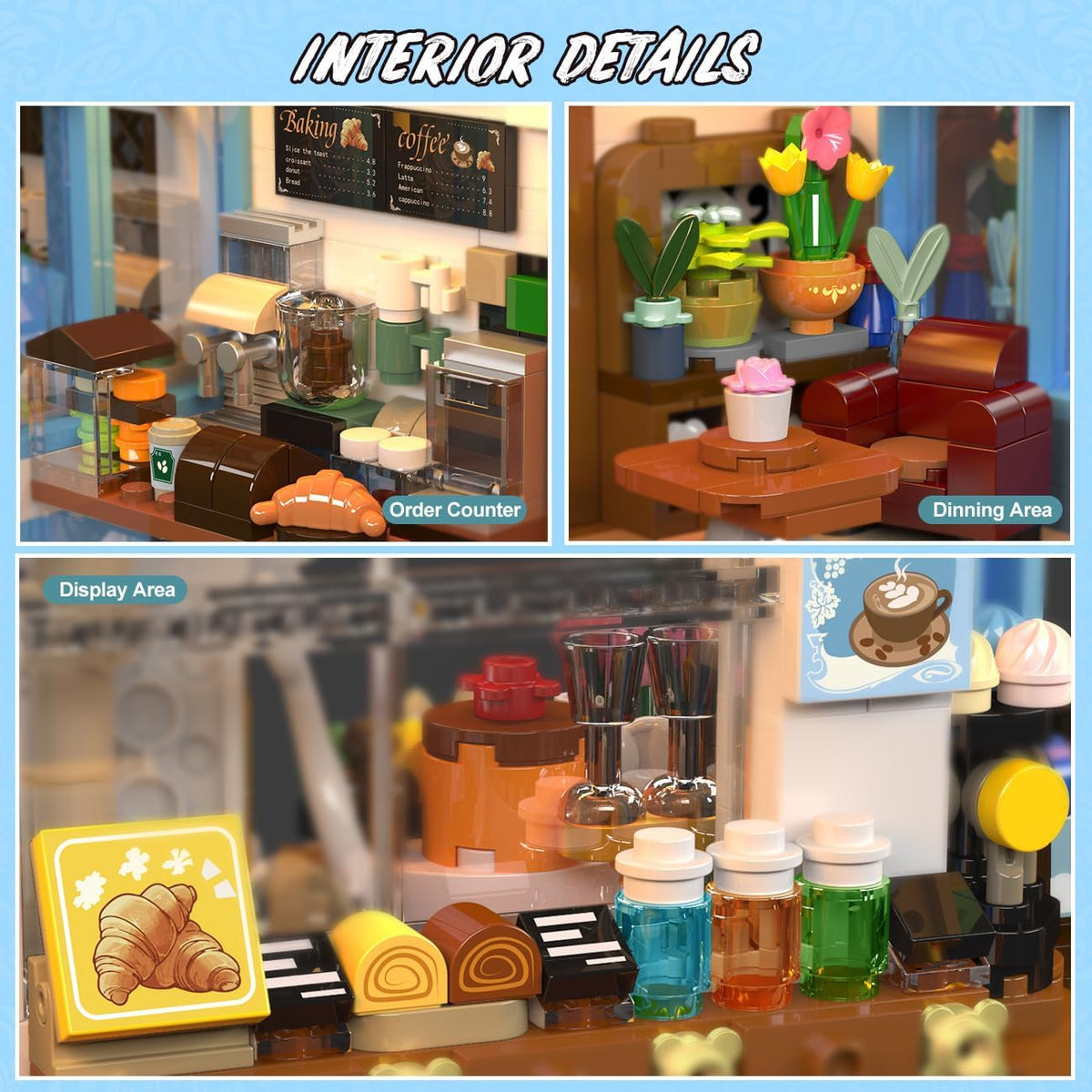 INSOON Flower Café House Building Set with LED SC9908