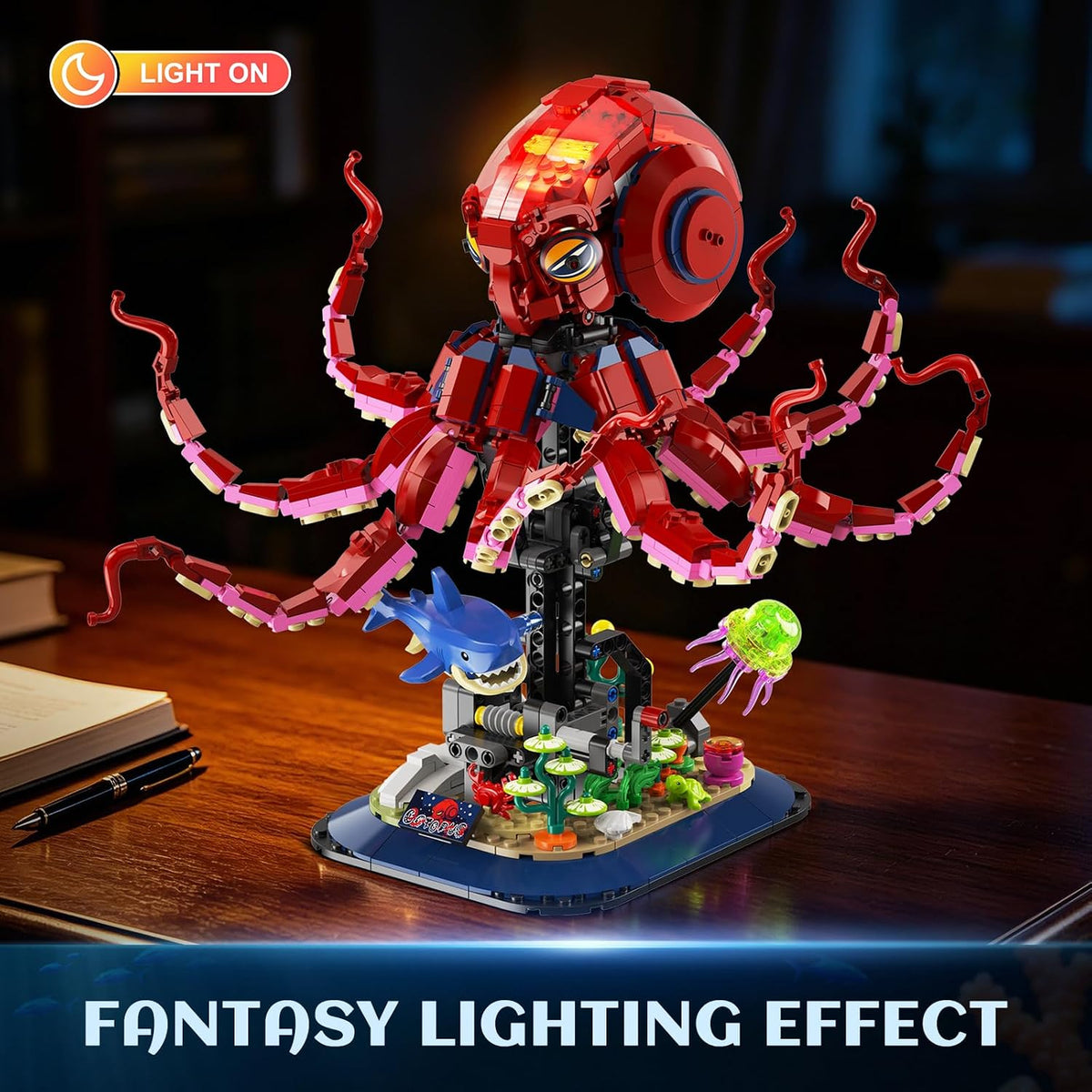 INSOON Mechanical Octopus Building Set with Lights HG1041