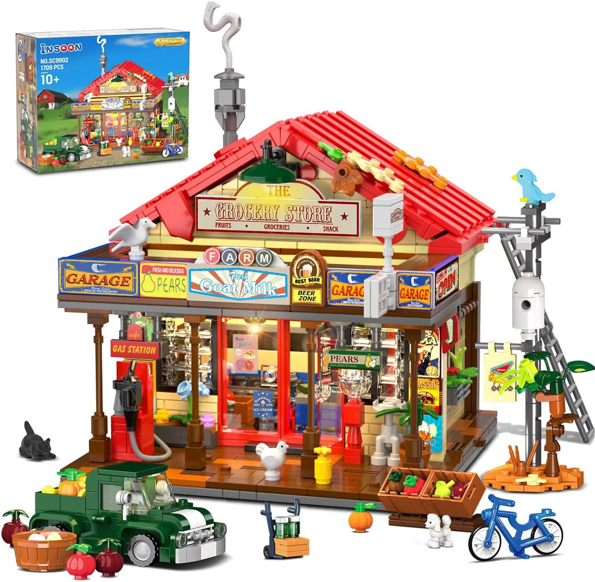INSOON Country General Store Building Set with Lights SC9902