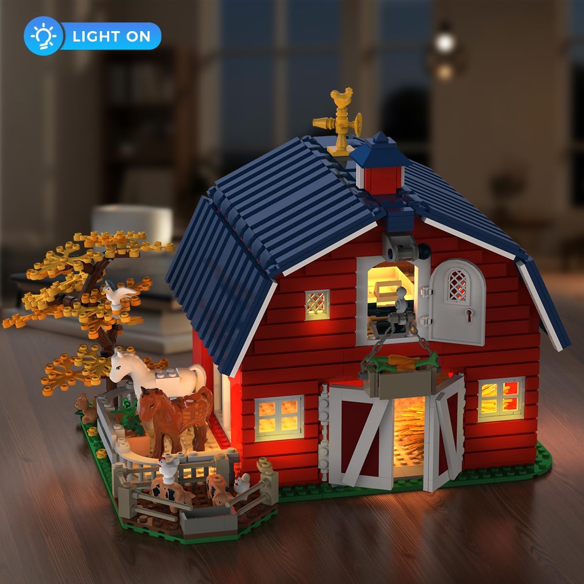 INSOON Farm Barn Building Set with LED HG1025