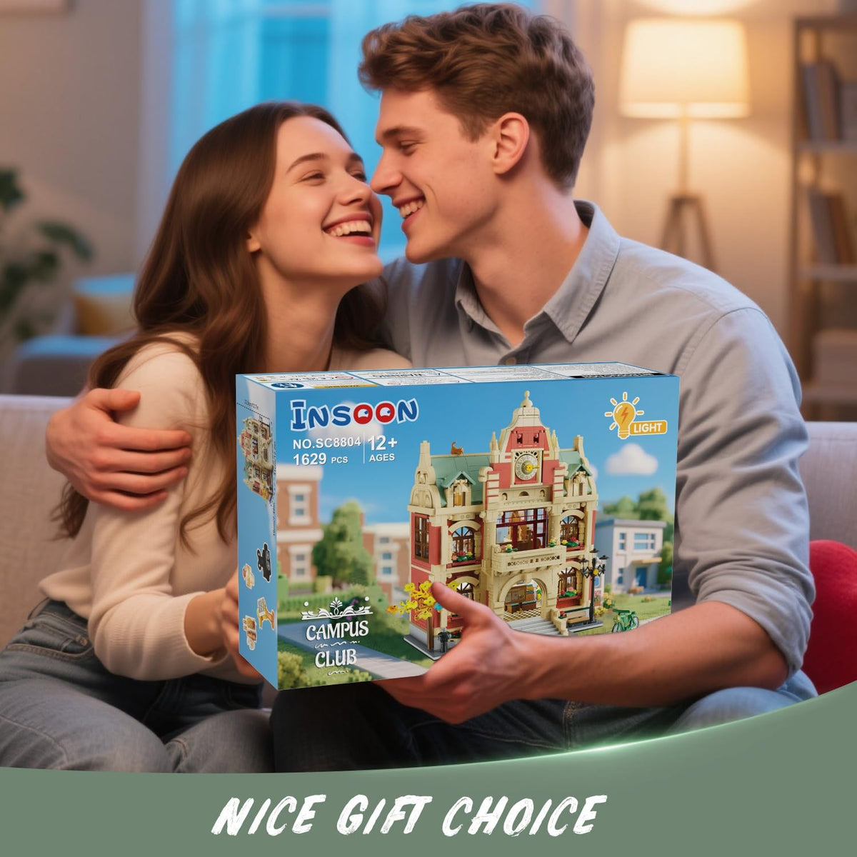INSOON University Club House Building Set with Light SC8804