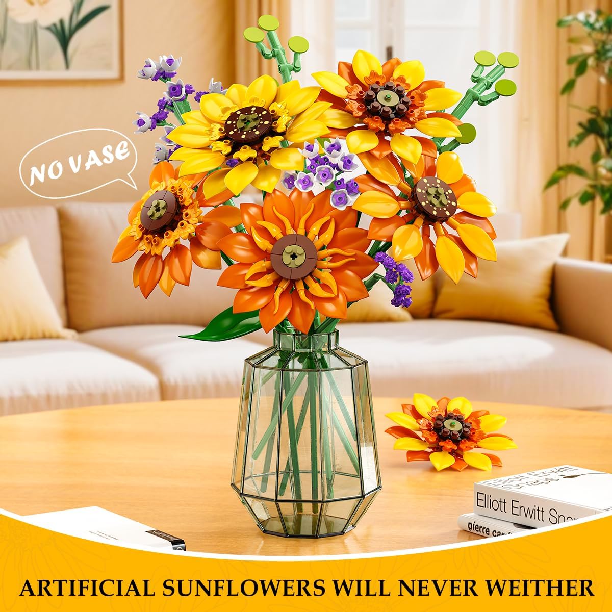 INSOON Sunflower Bouquet Building Set with Light SC9962