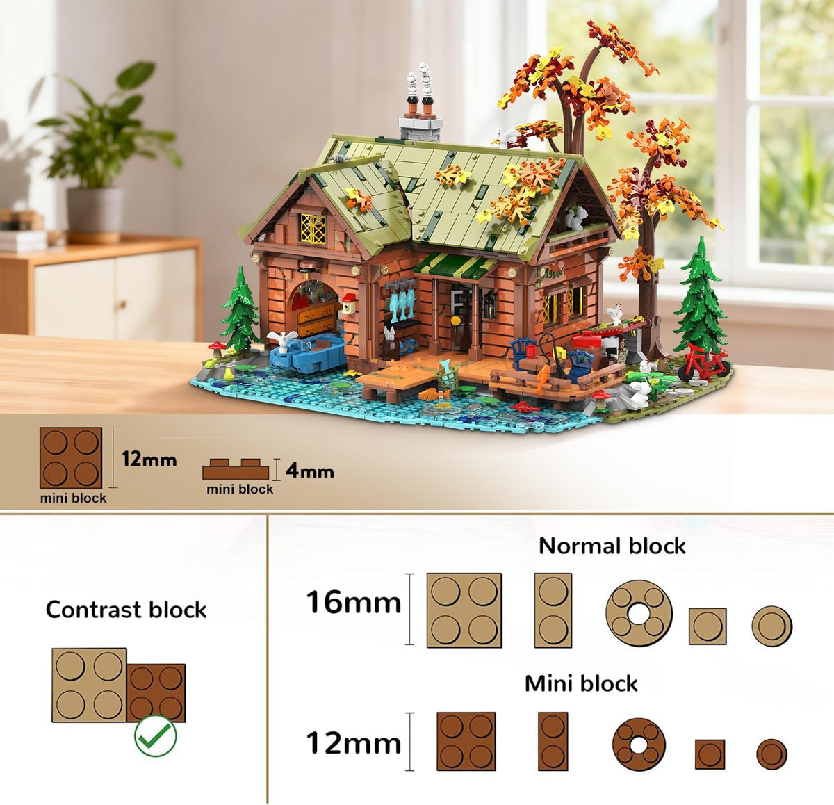 INSOON Overwater Cabin Mini Building Set with Light SC8821
