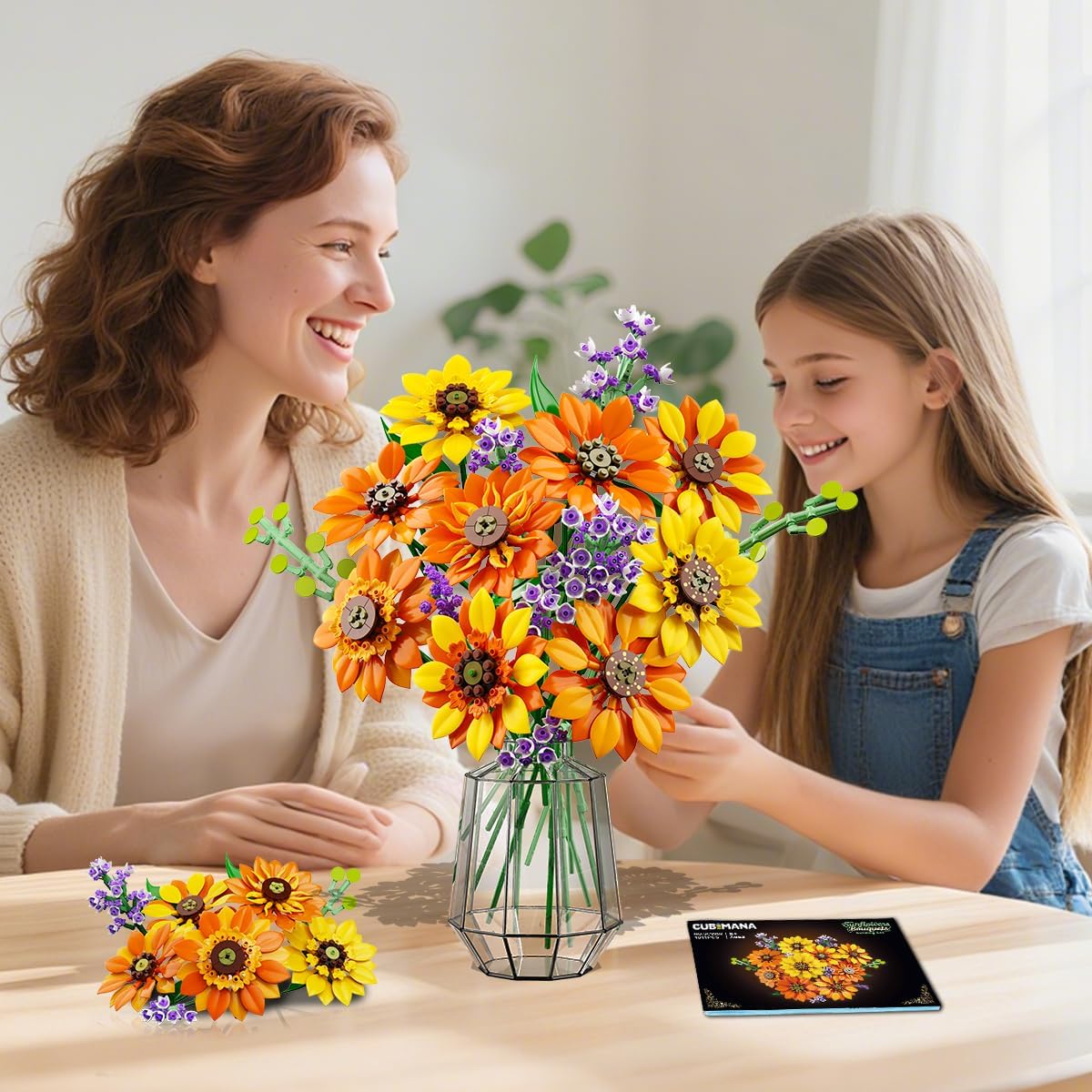INSOON Sunflower Bouquet Building Set with Light SC9962