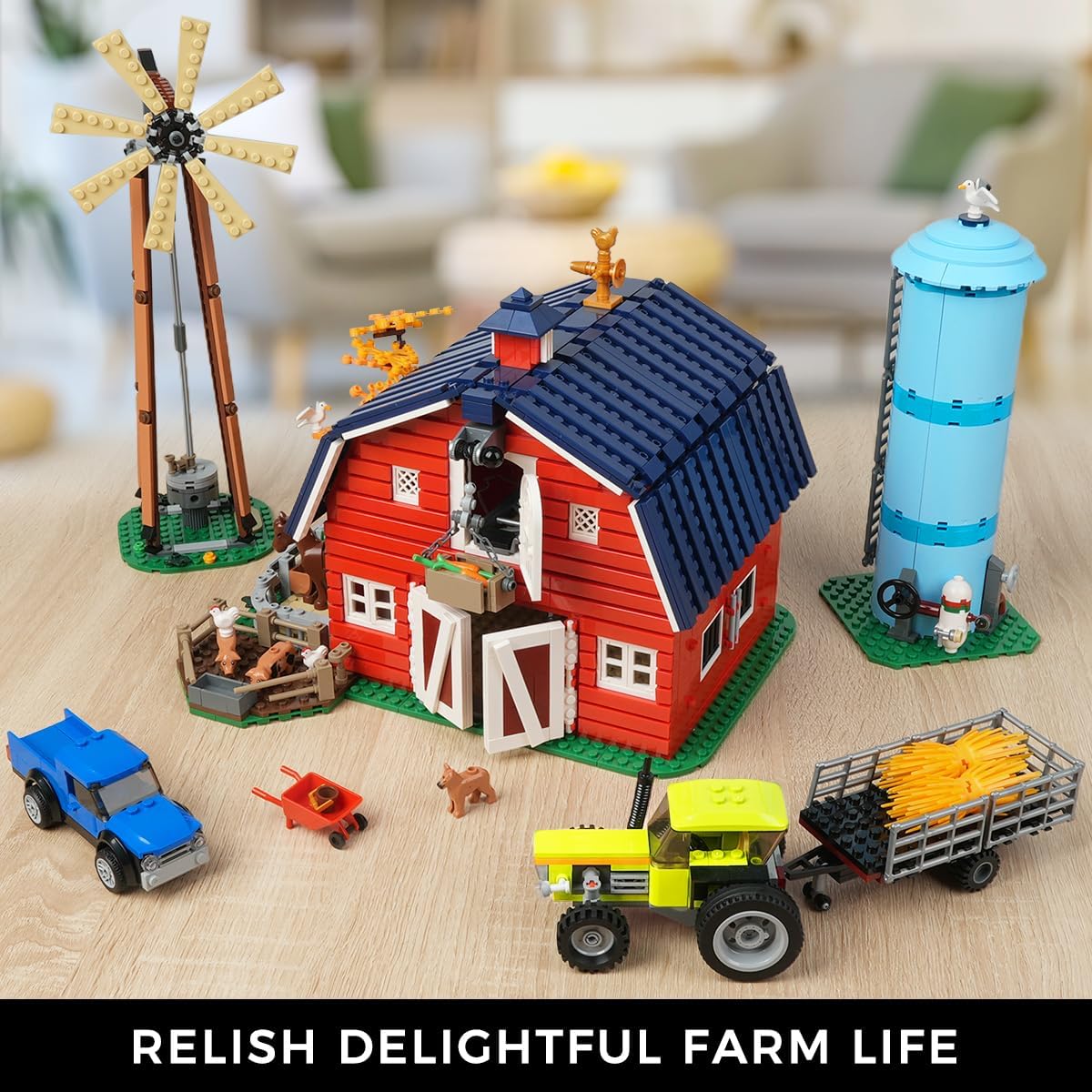 INSOON Farm Barn Building Set with LED HG1025