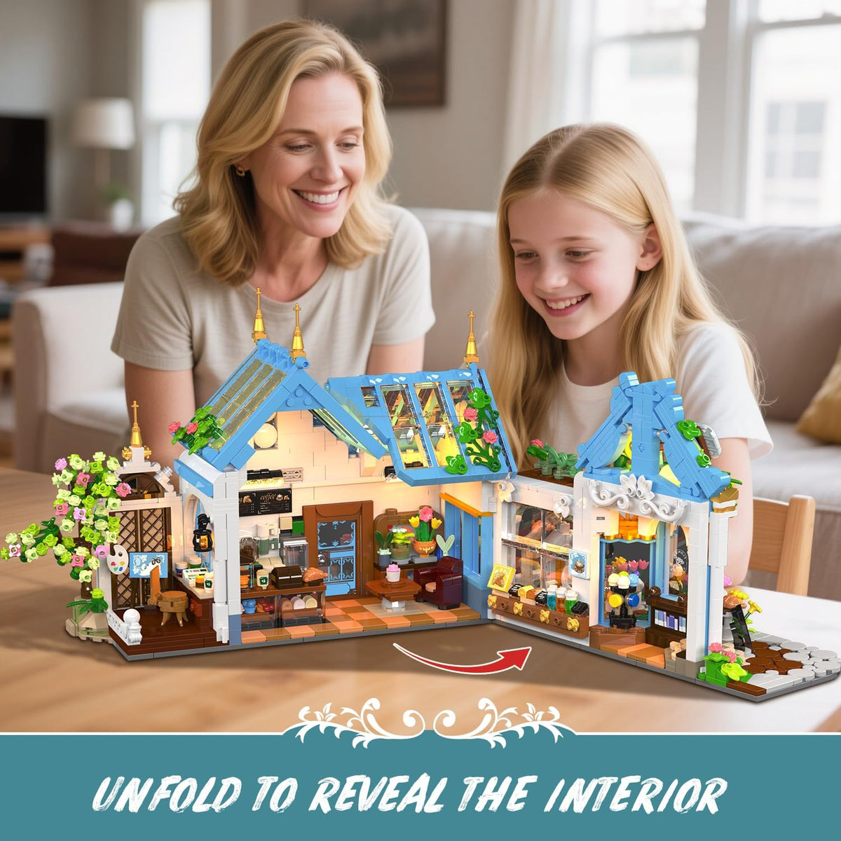 INSOON Flower Café House Building Set with LED SC9908