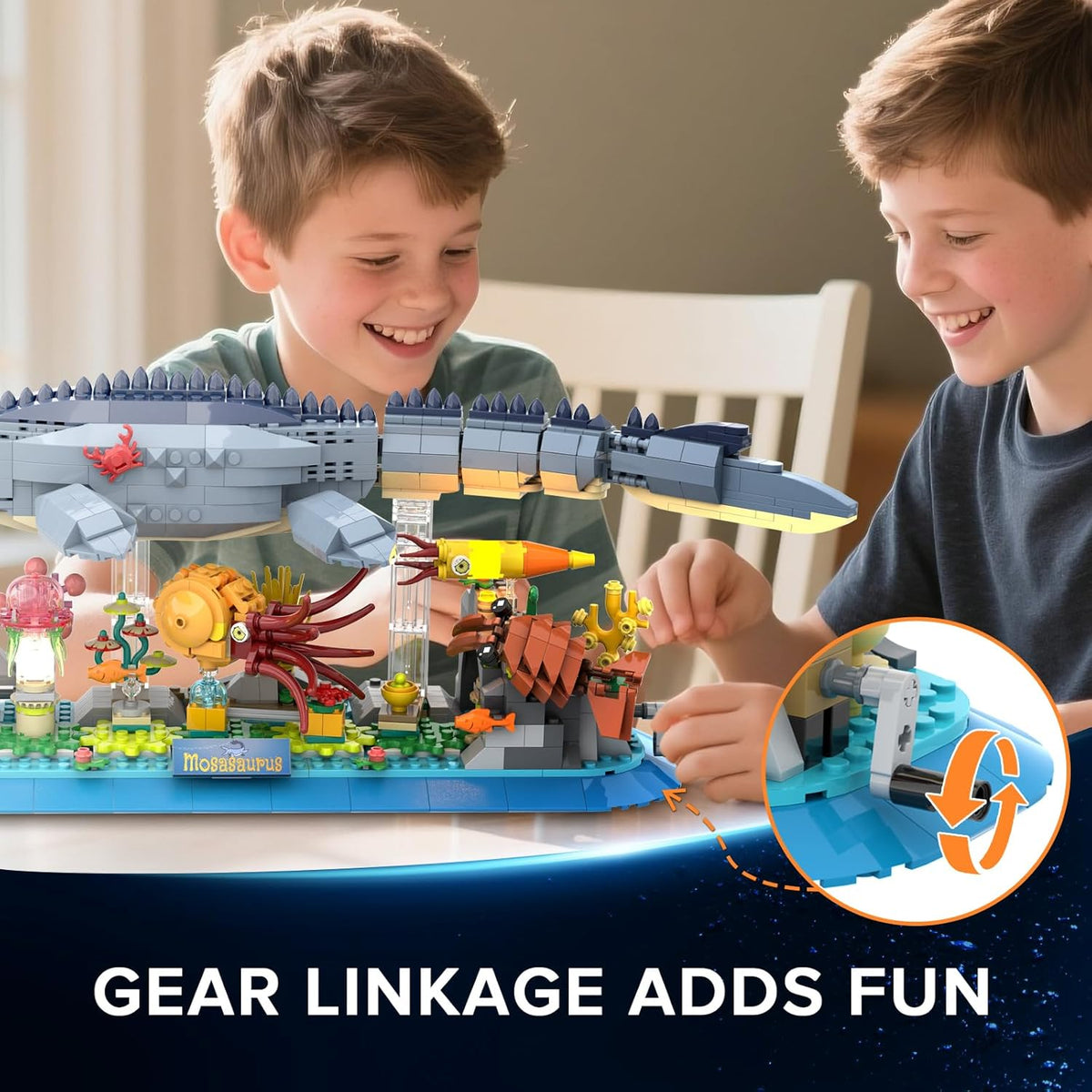 INSOON Mosasaurus Building Set with LED Light HG1023