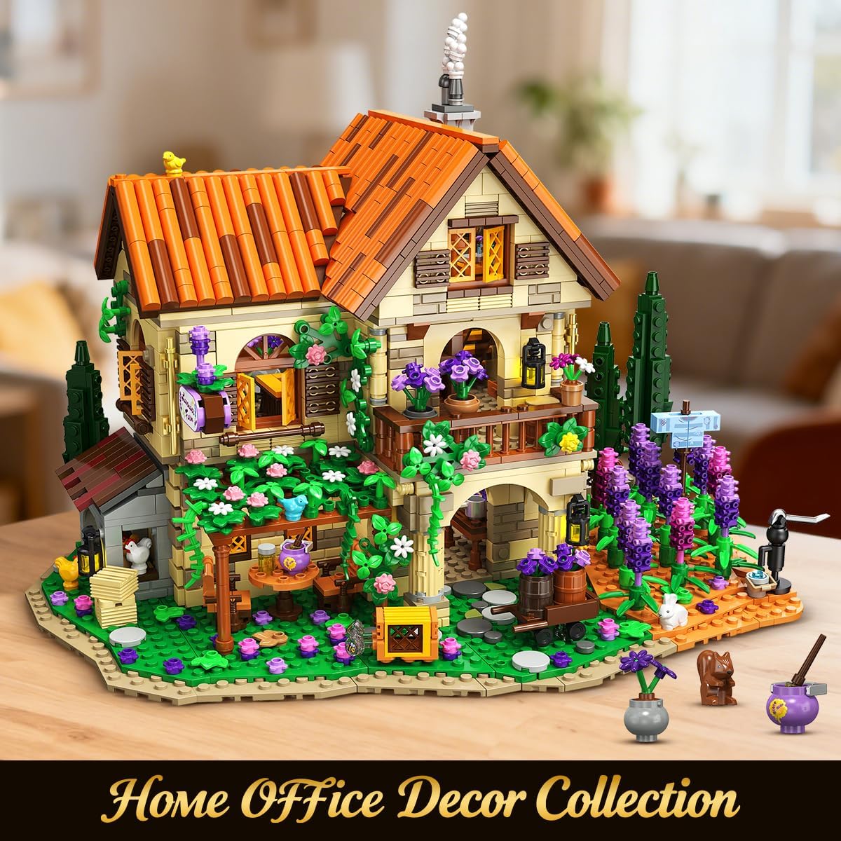 INSOON Lavender Manor House Building Set with Lights SC8847