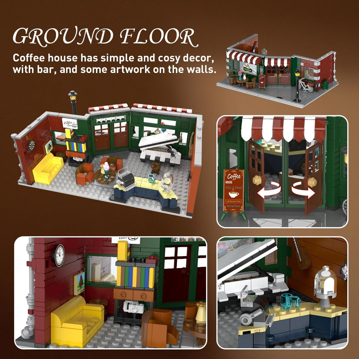 INSOON Coffee House Building Set with LED Light 20117