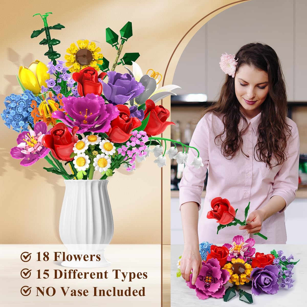 INSOON Flower Bouquet Building Set 685017