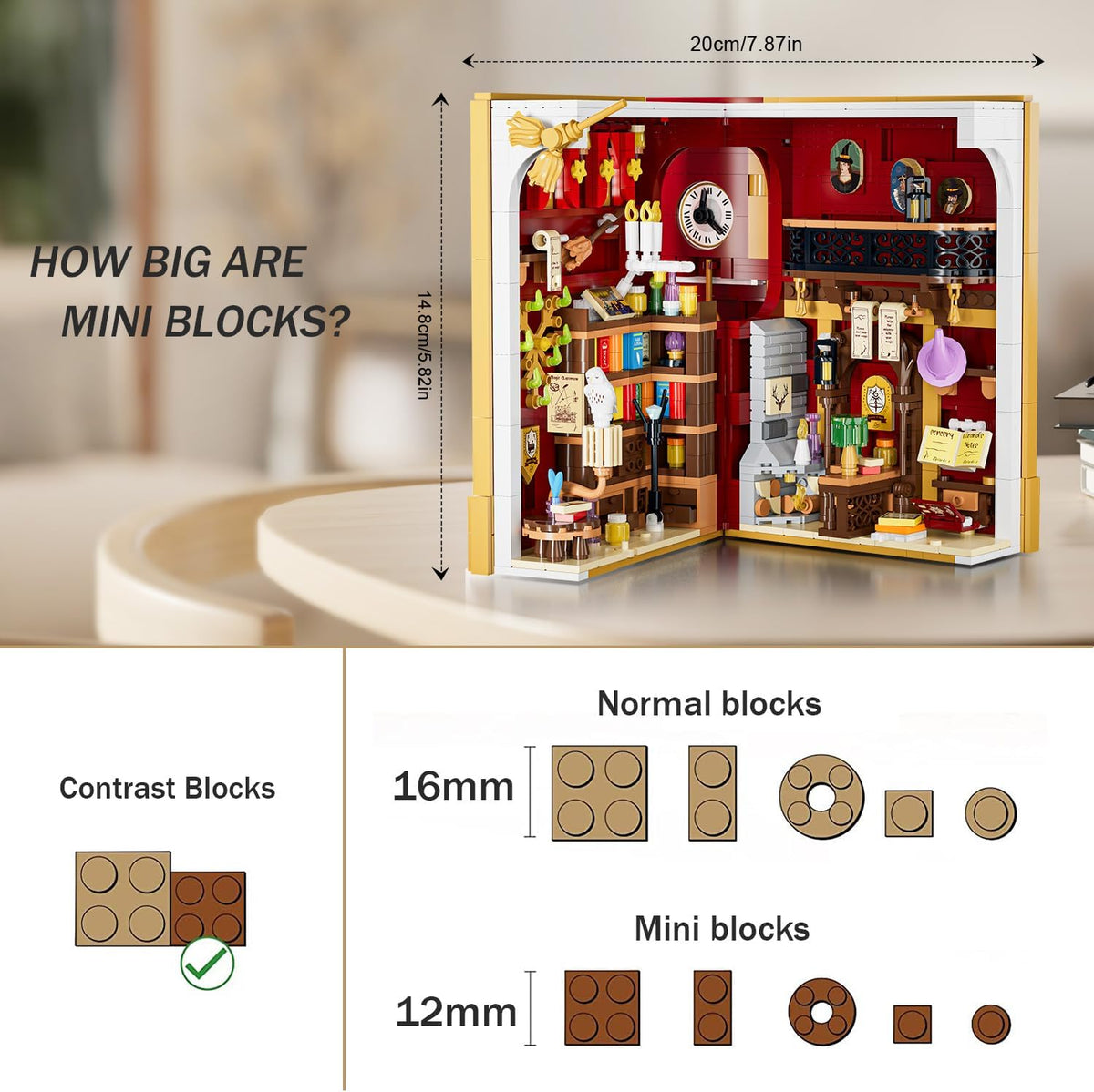 INSOON Magic Booknook Building Set with LED Light 3106