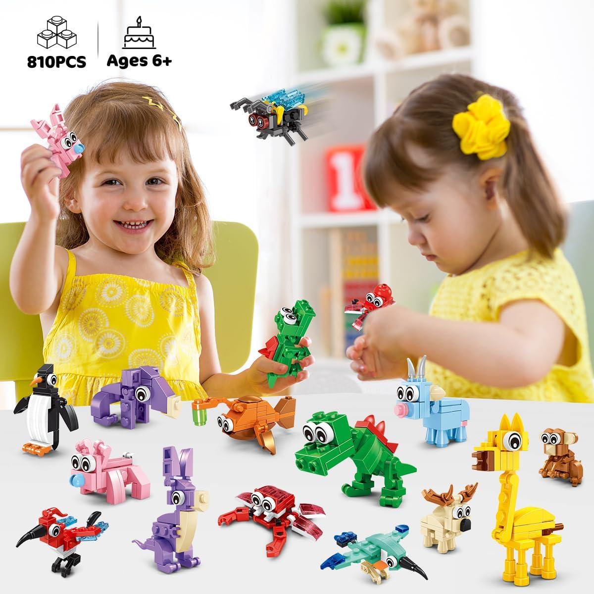 INSOON 30 Pack Animal Party Favors Mini Building Sets SX52098
