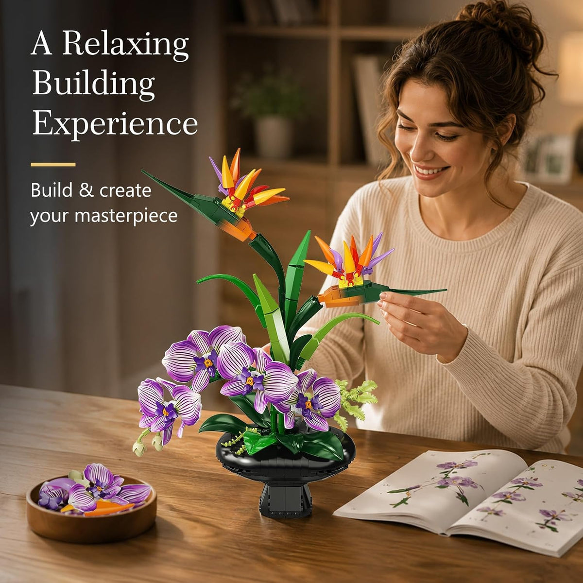 INSOON Orchid Flowers Building Set SC8844