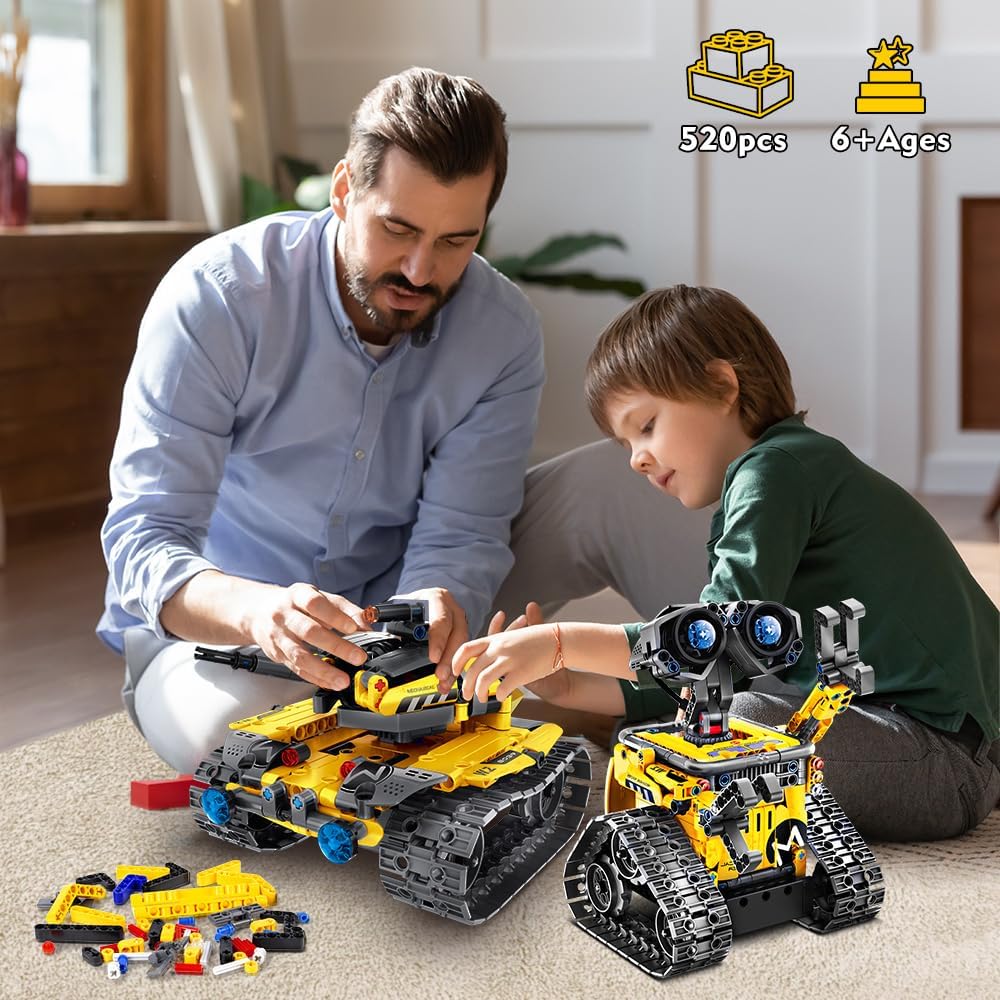 INSOON 5-in-1 App & Remote Control Robot Building Set (520 PCS) 8039-A