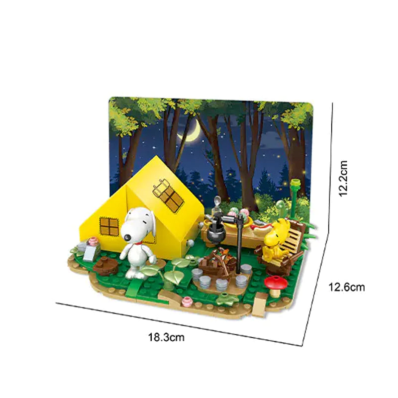 CACO Snoopy Background Painting Small Scene Movie