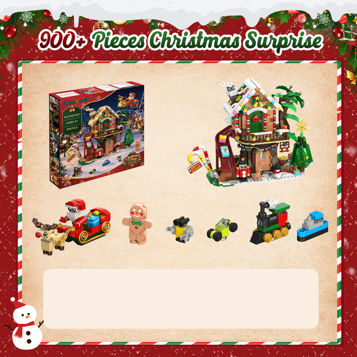 INSOON Countdown Treehouse Building Set with LED Light HG1087