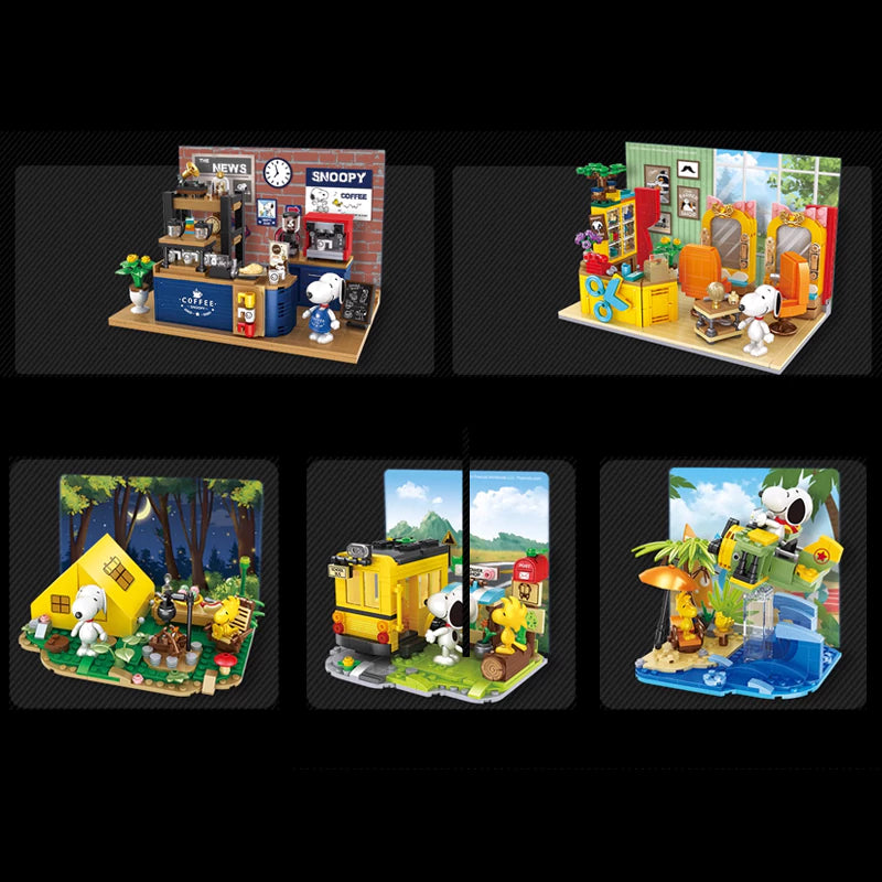 CACO Snoopy Background Painting Small Scene Movie