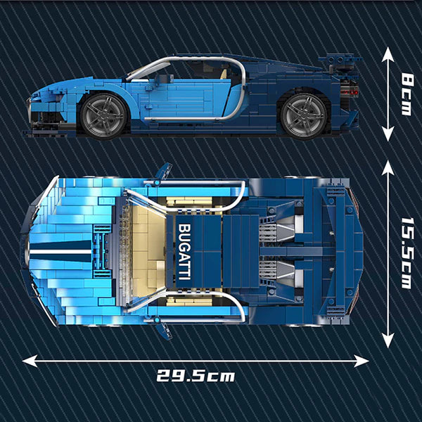 MouldKing 10111 Bugatti Chiron 1:12 Creator Expert