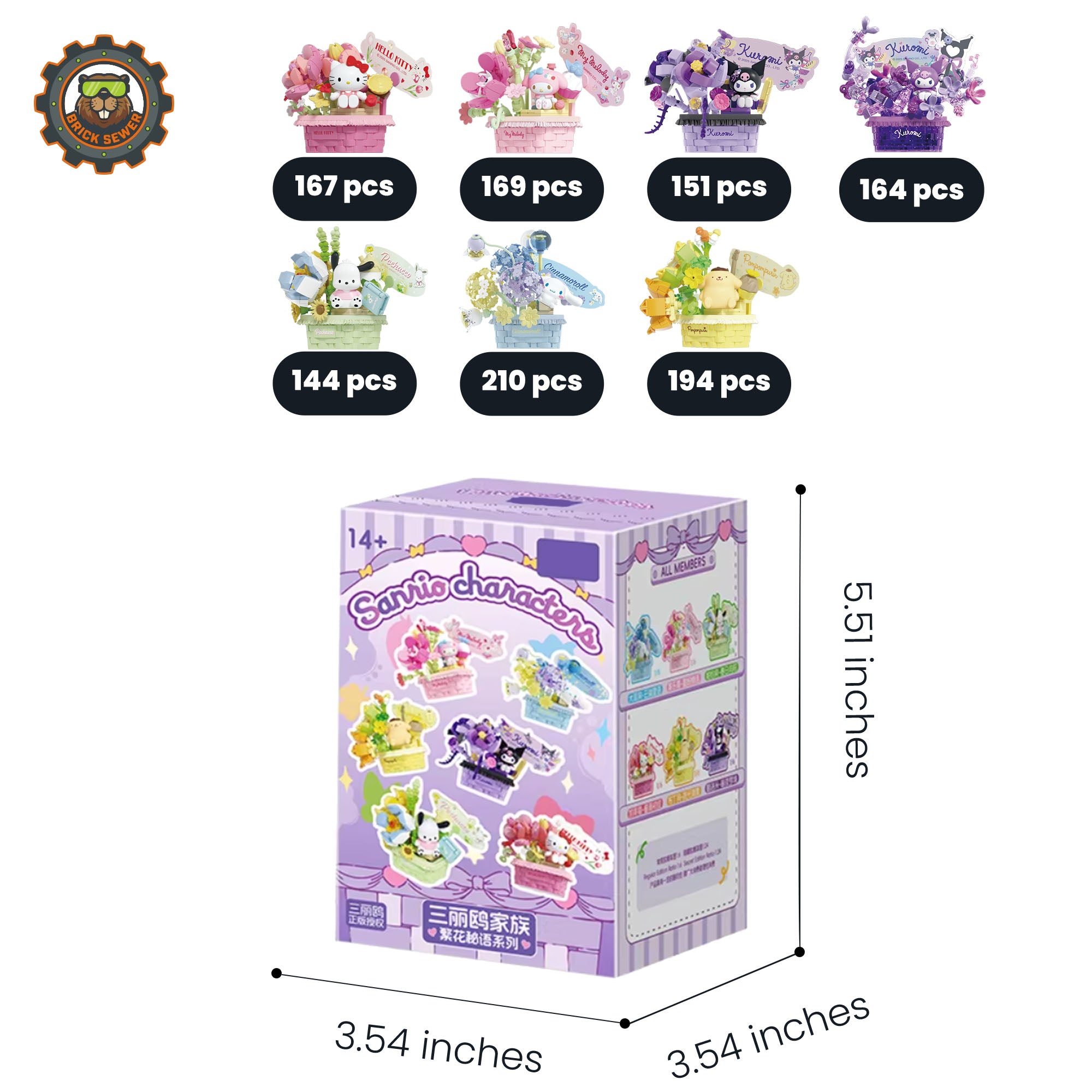 Sanrio – FANCY RIDDLE SERIES Blind Box Set (Random 6 out of 7, non-repeating)