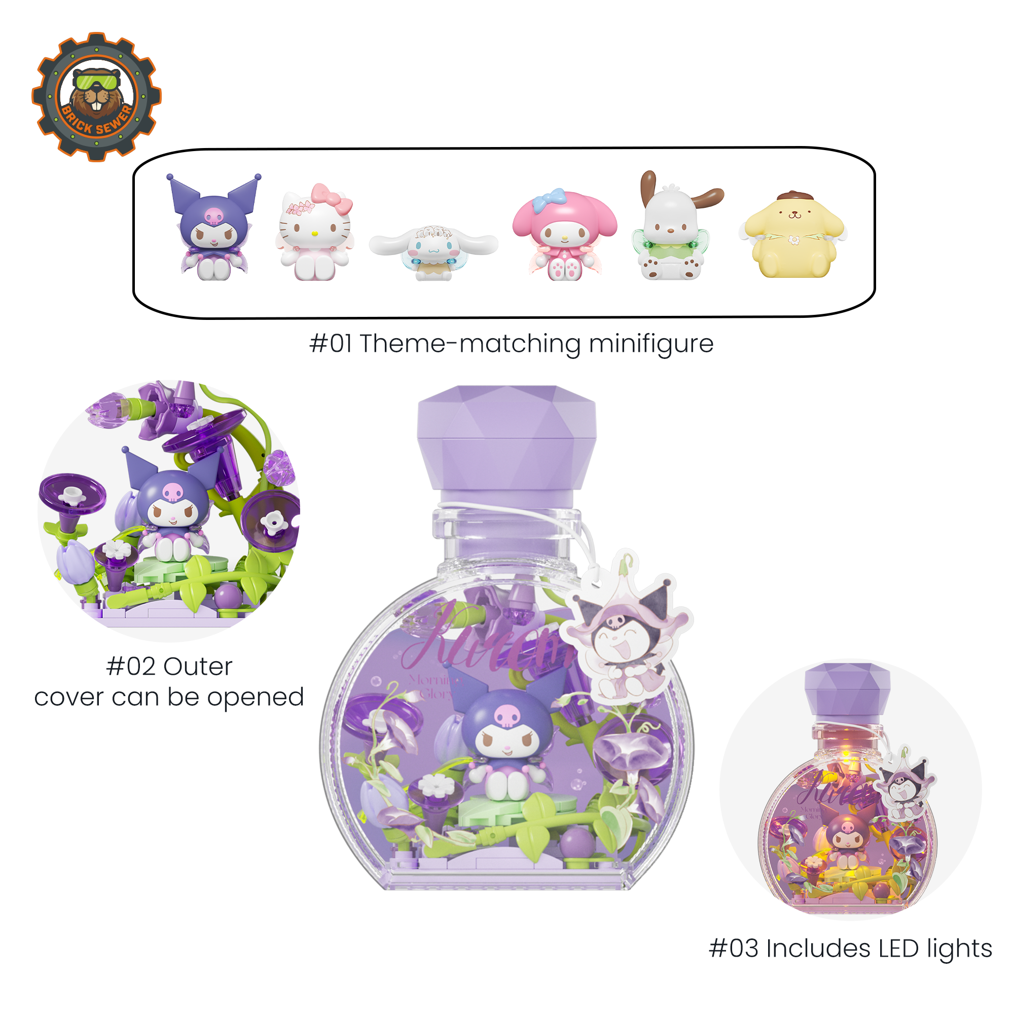 Sanrio – Perfume Bottle Blind Box Set (6-Pack, No Repeats)