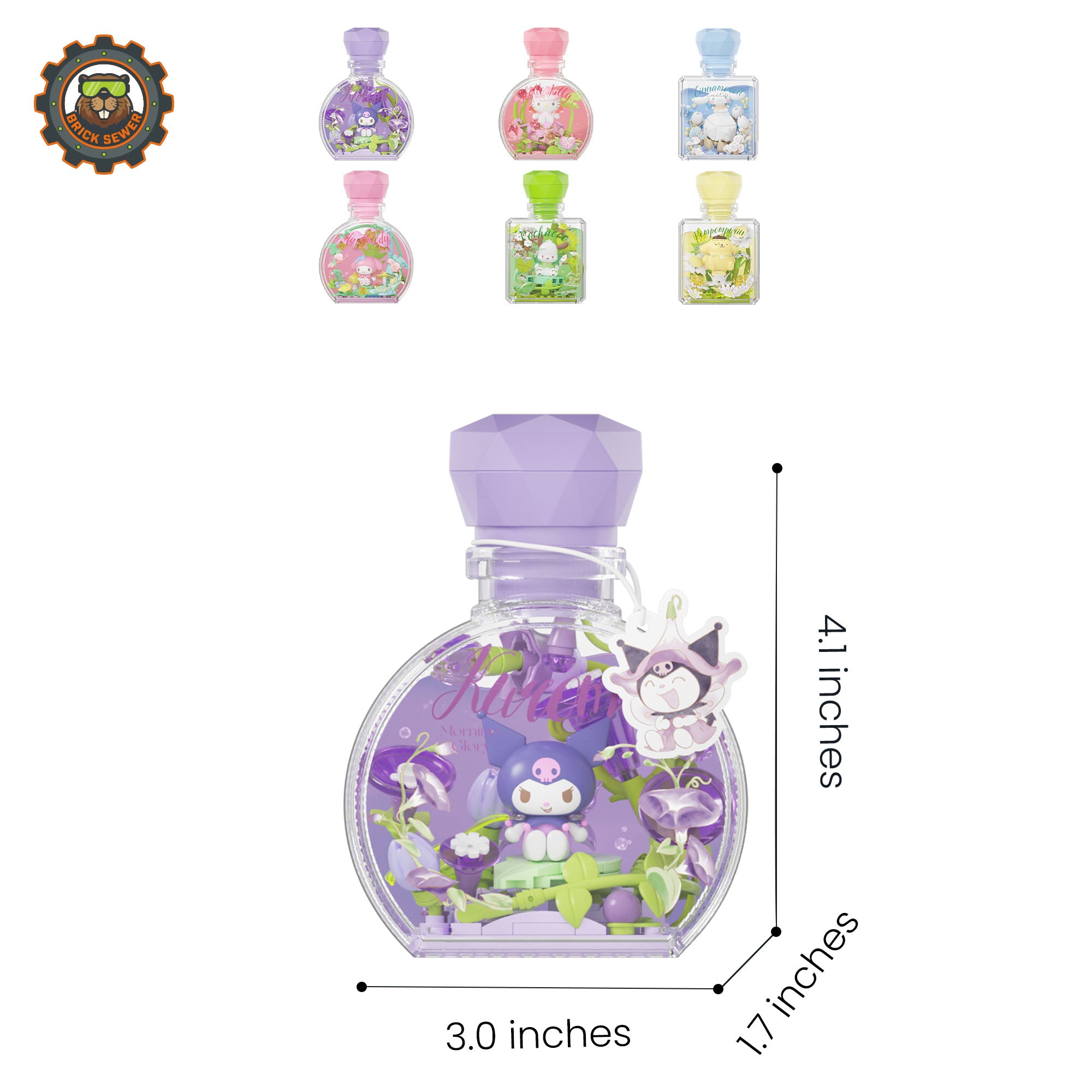 Sanrio – Perfume Bottle Blind Box Set (6-Pack, No Repeats)