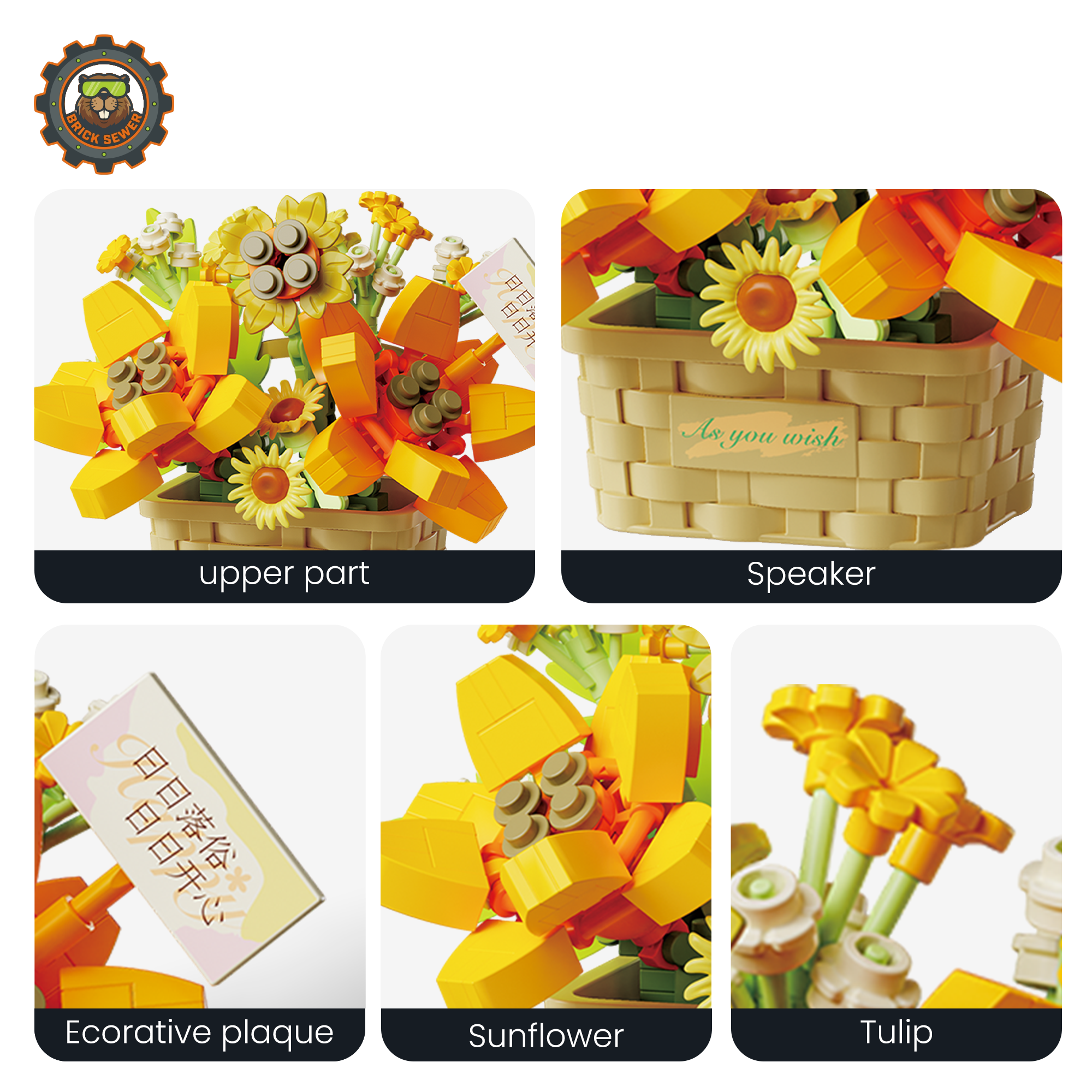 Summer Daydream  Flower Building Blocks - View 4: 804410-detail-04