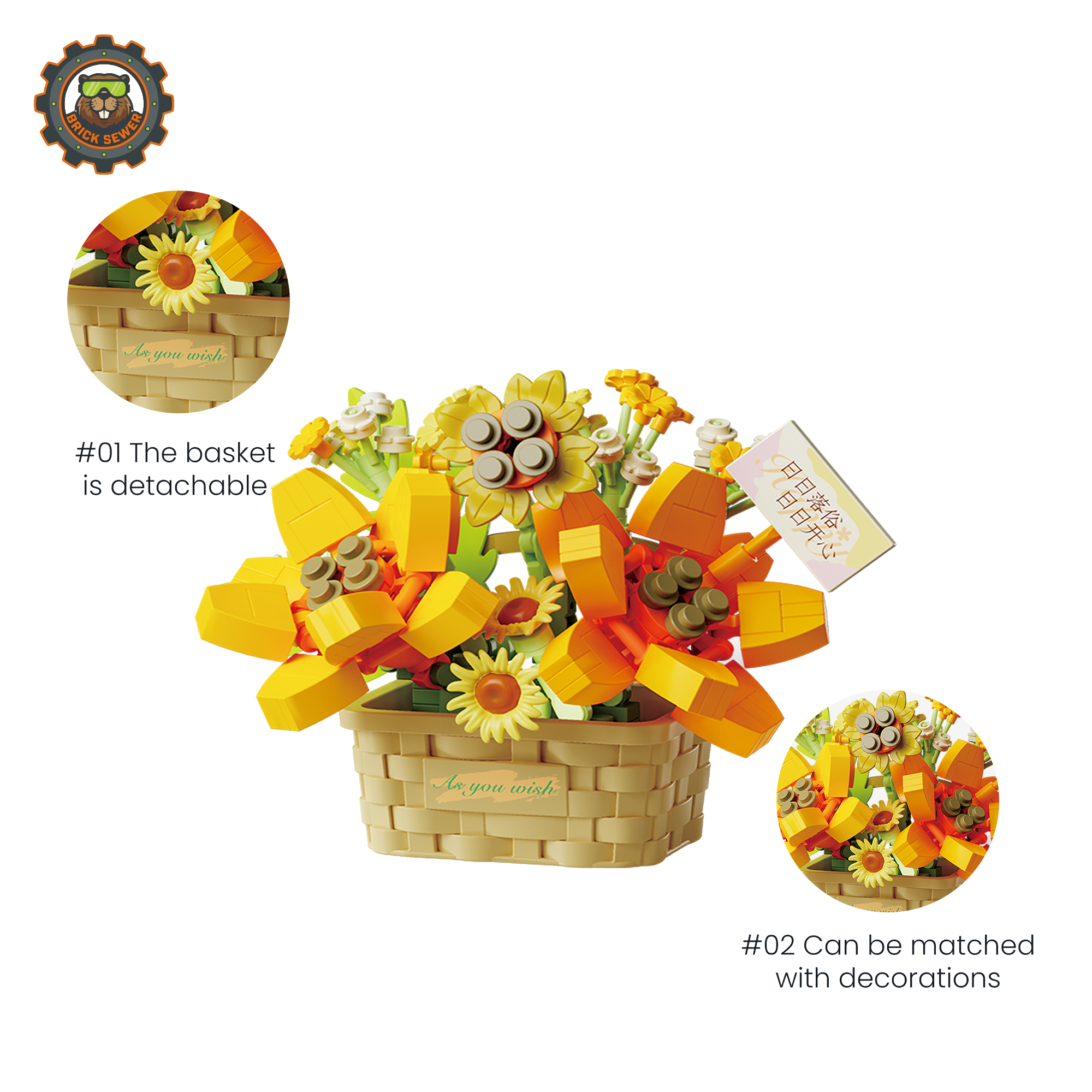Summer Daydream  Flower Building Blocks - View 2: 804410-play-02